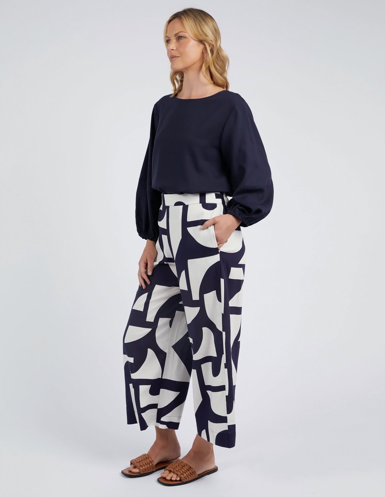 Dali Abstract Pant Midnight Abstract