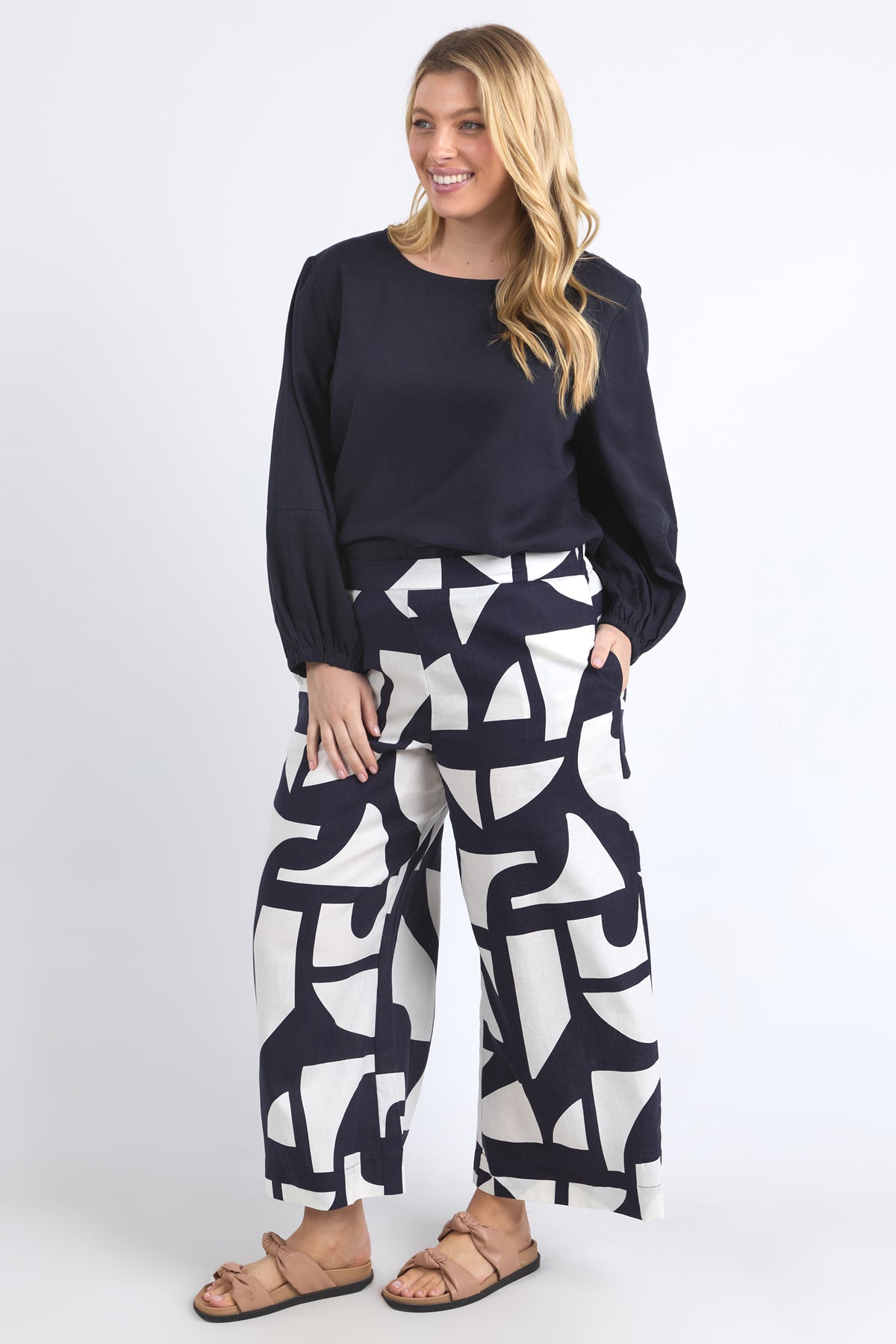 Dali Abstract Pant Midnight Abstract