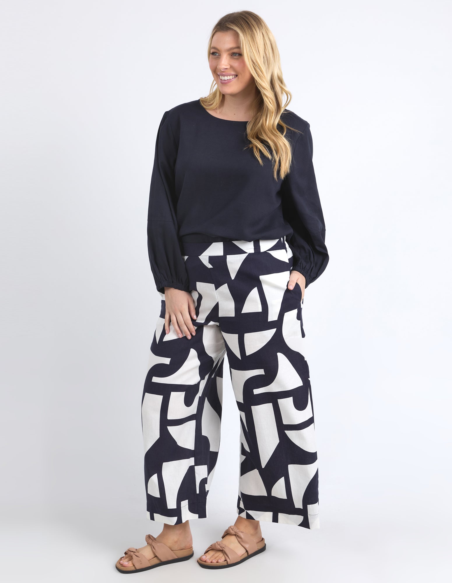 Dali Abstract Pant Midnight Abstract