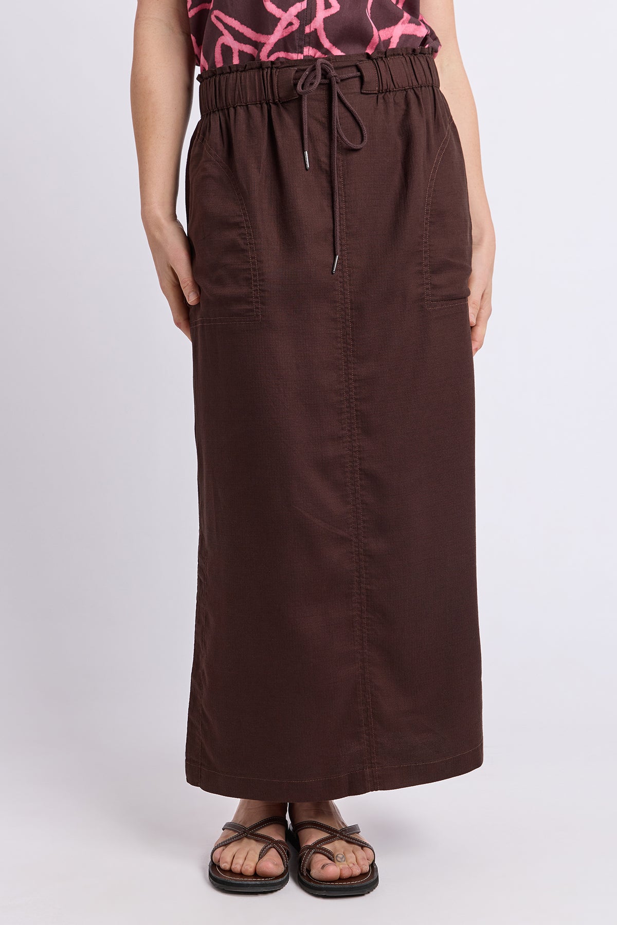 Mila Utility Skirt Chocolate