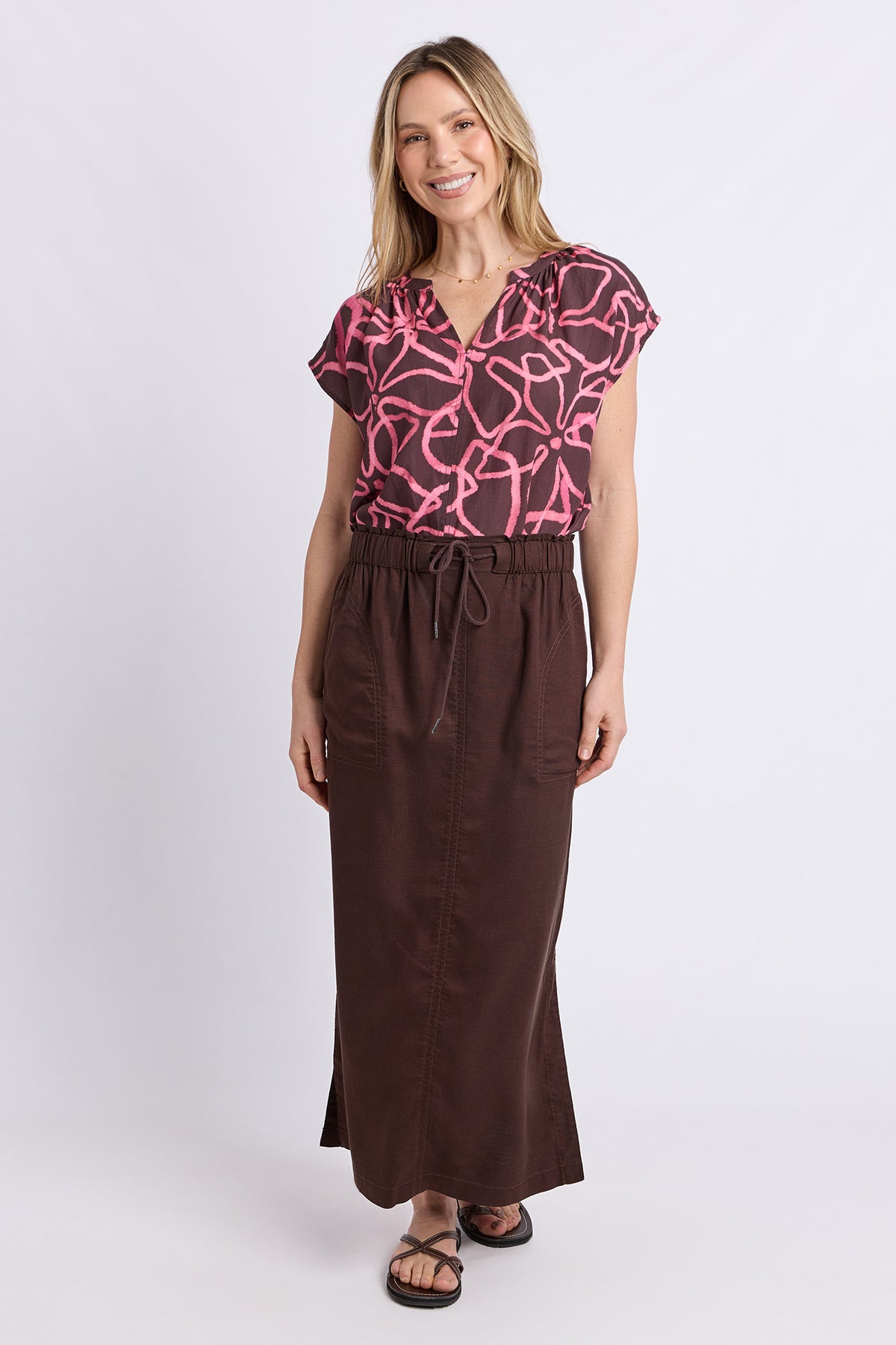 Mila Utility Skirt Chocolate