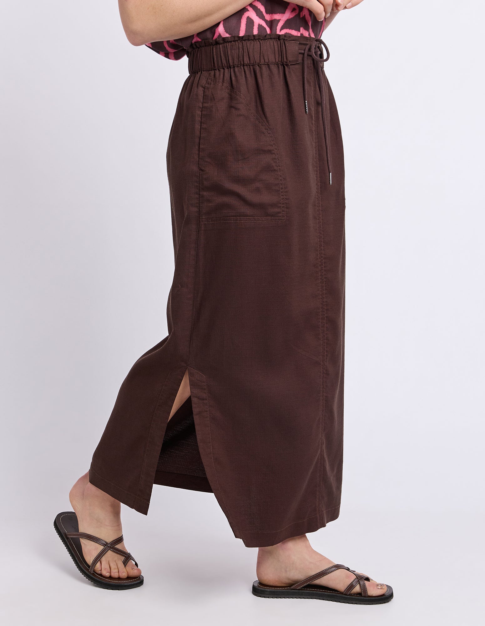 Mila Utility Skirt Chocolate