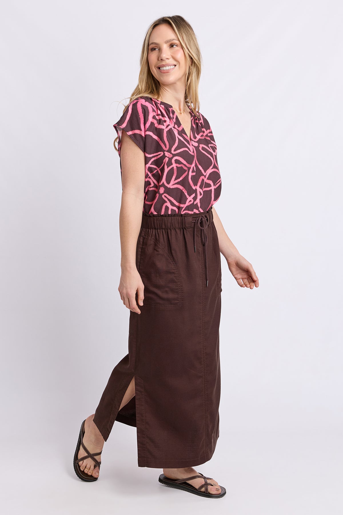 Mila Utility Skirt Chocolate