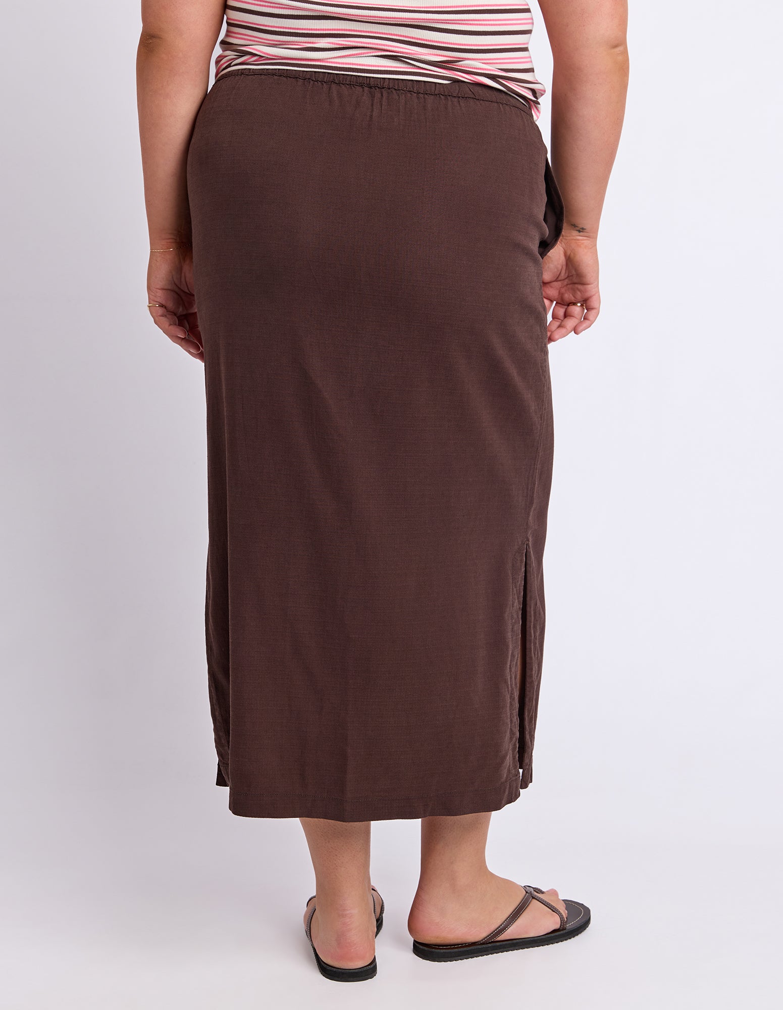 Mila Utility Skirt Chocolate