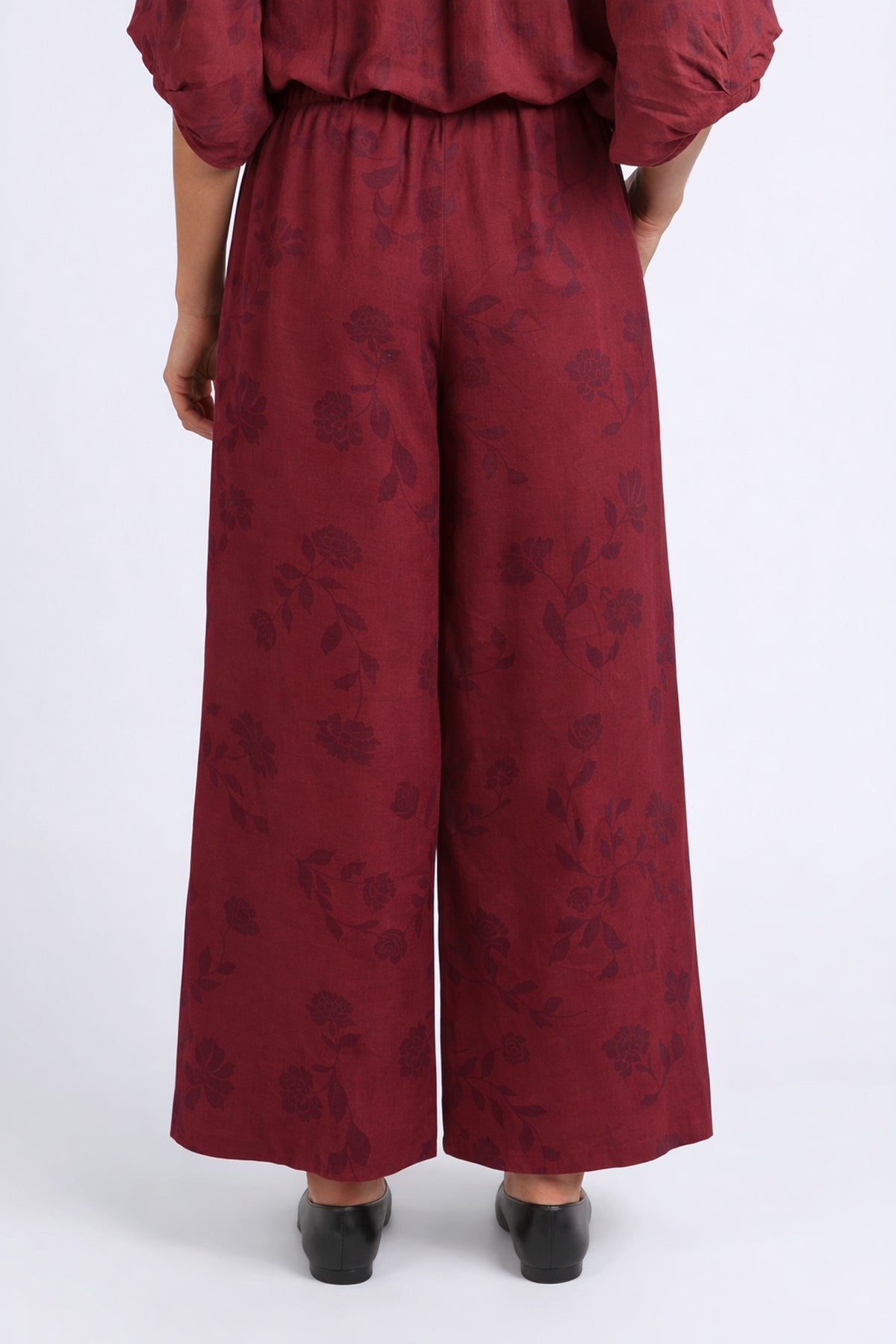 Bramble Wide Leg Pant Plum