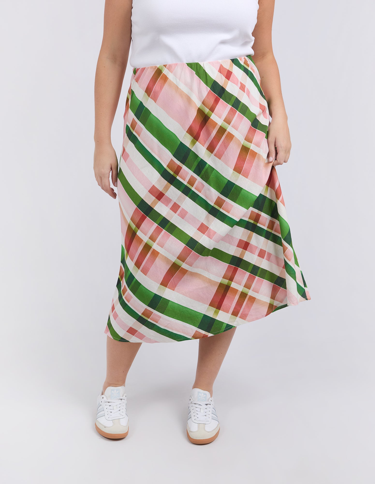 Bree Check Skirt Multi Check