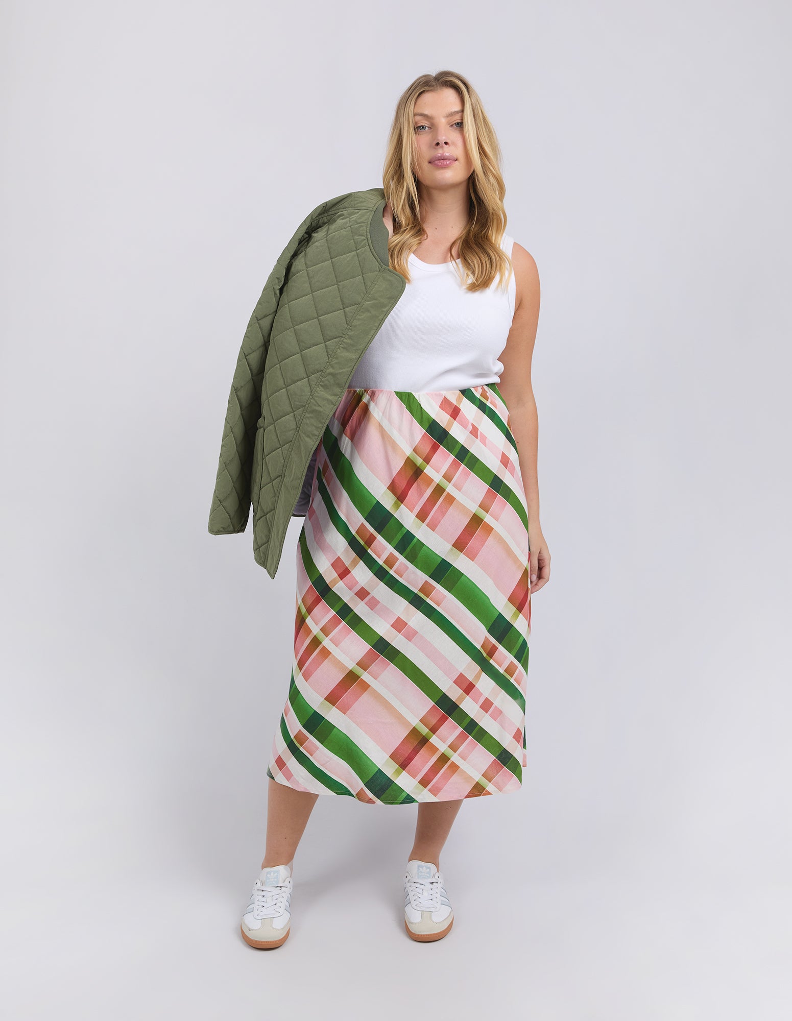 Bree Check Skirt Multi Check