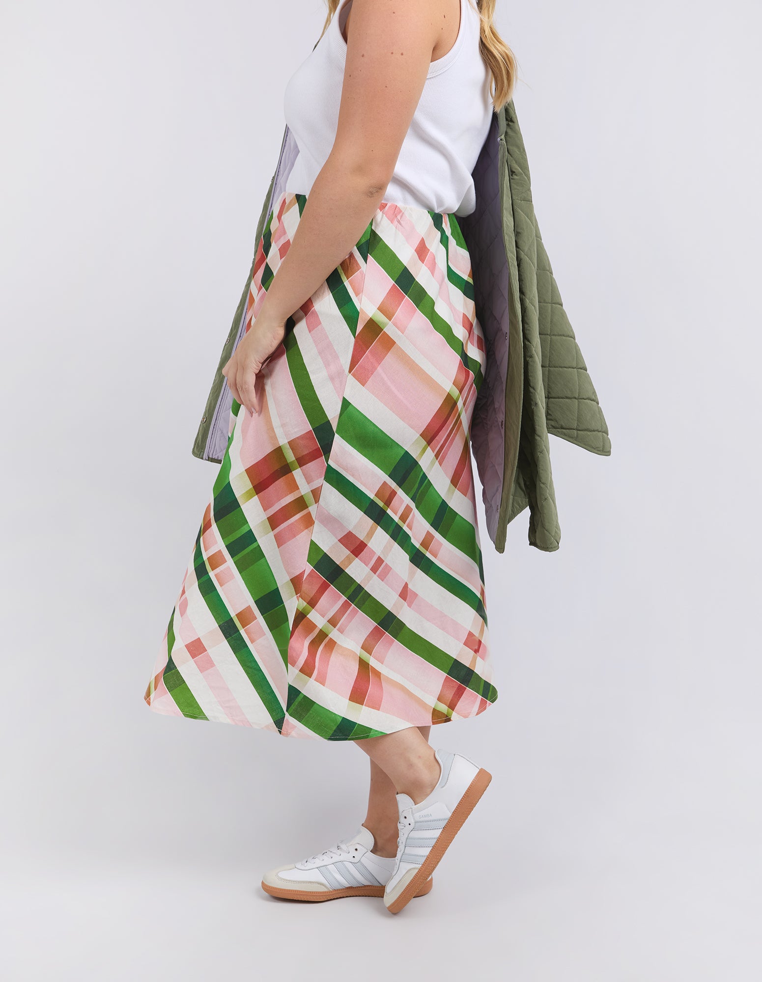 Bree Check Skirt Multi Check