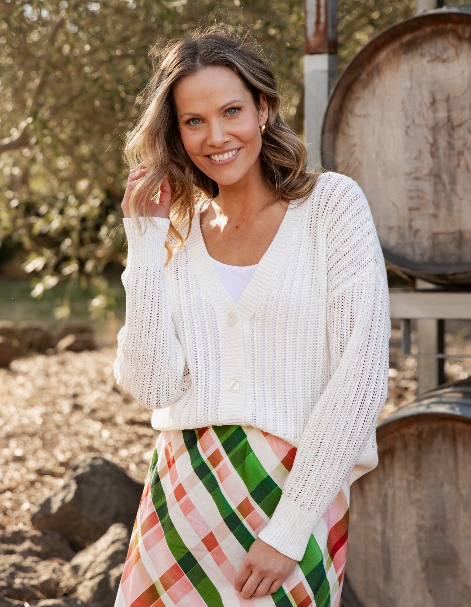 Sasha Lightweight Cardi Marshmallow