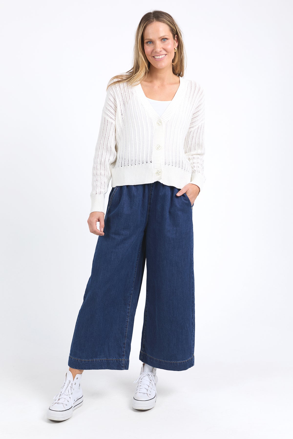 Sasha Lightweight Cardi Marshmallow