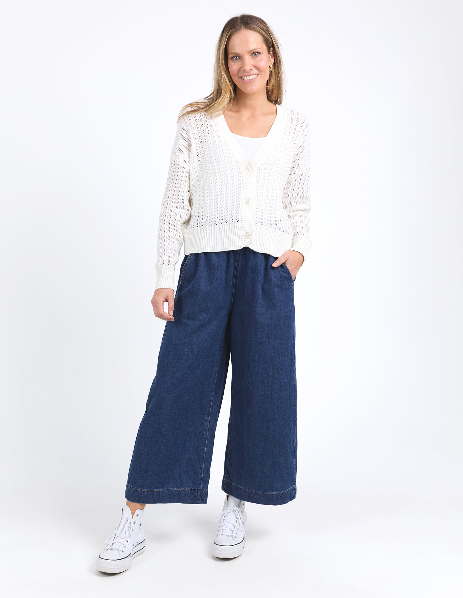 Sasha Lightweight Cardi Marshmallow