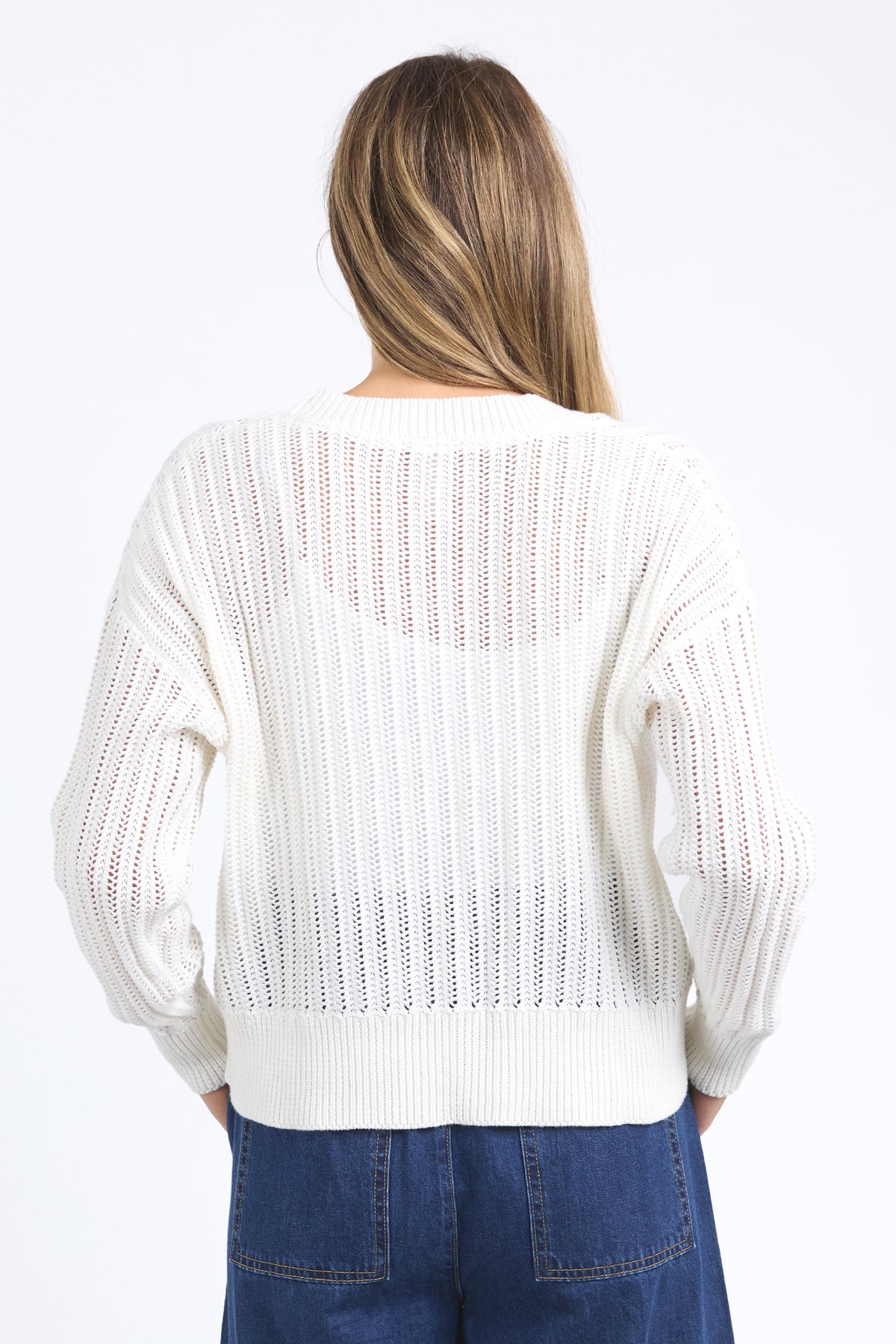 Sasha Lightweight Cardi Marshmallow