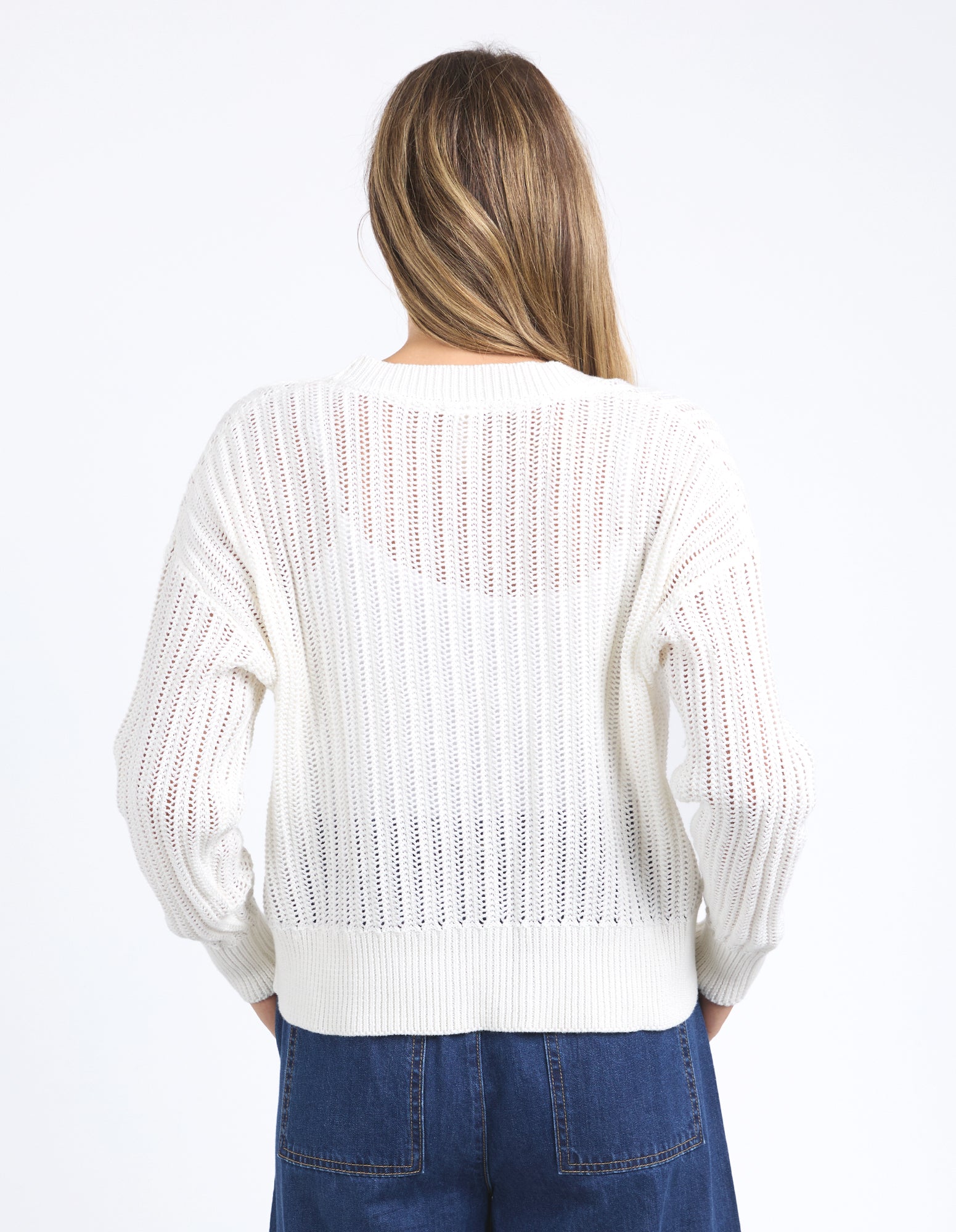 Sasha Lightweight Cardi Marshmallow