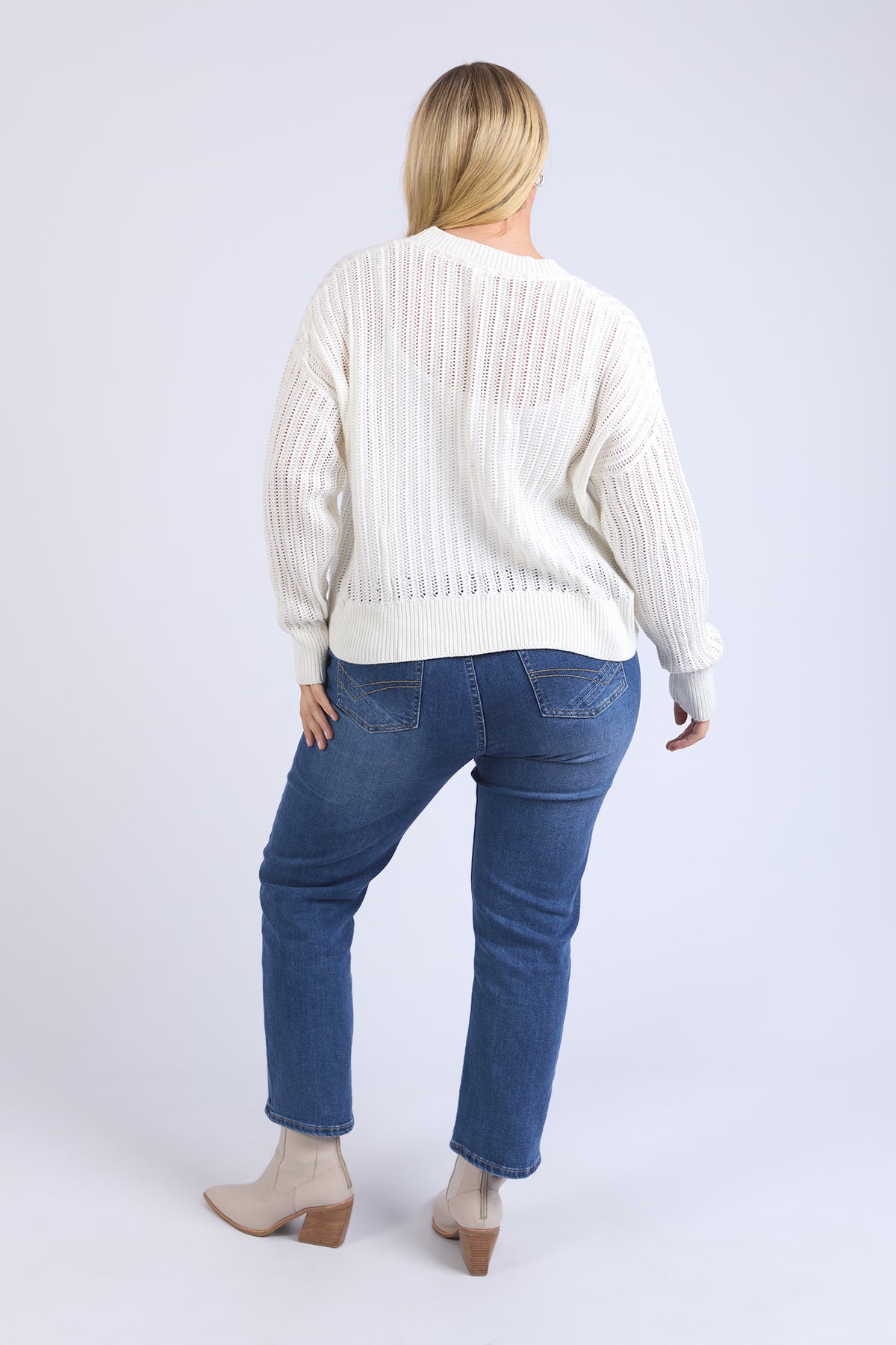 Sasha Lightweight Cardi Marshmallow