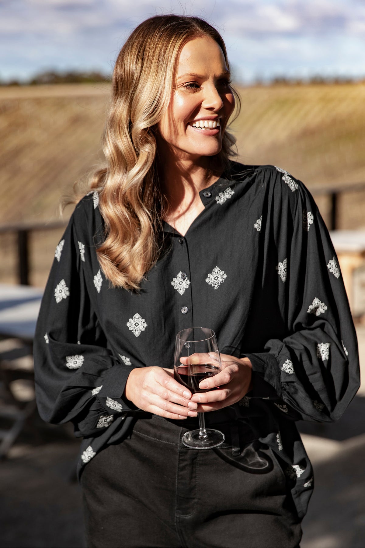 Georgina Print Blouse Georgina Print
