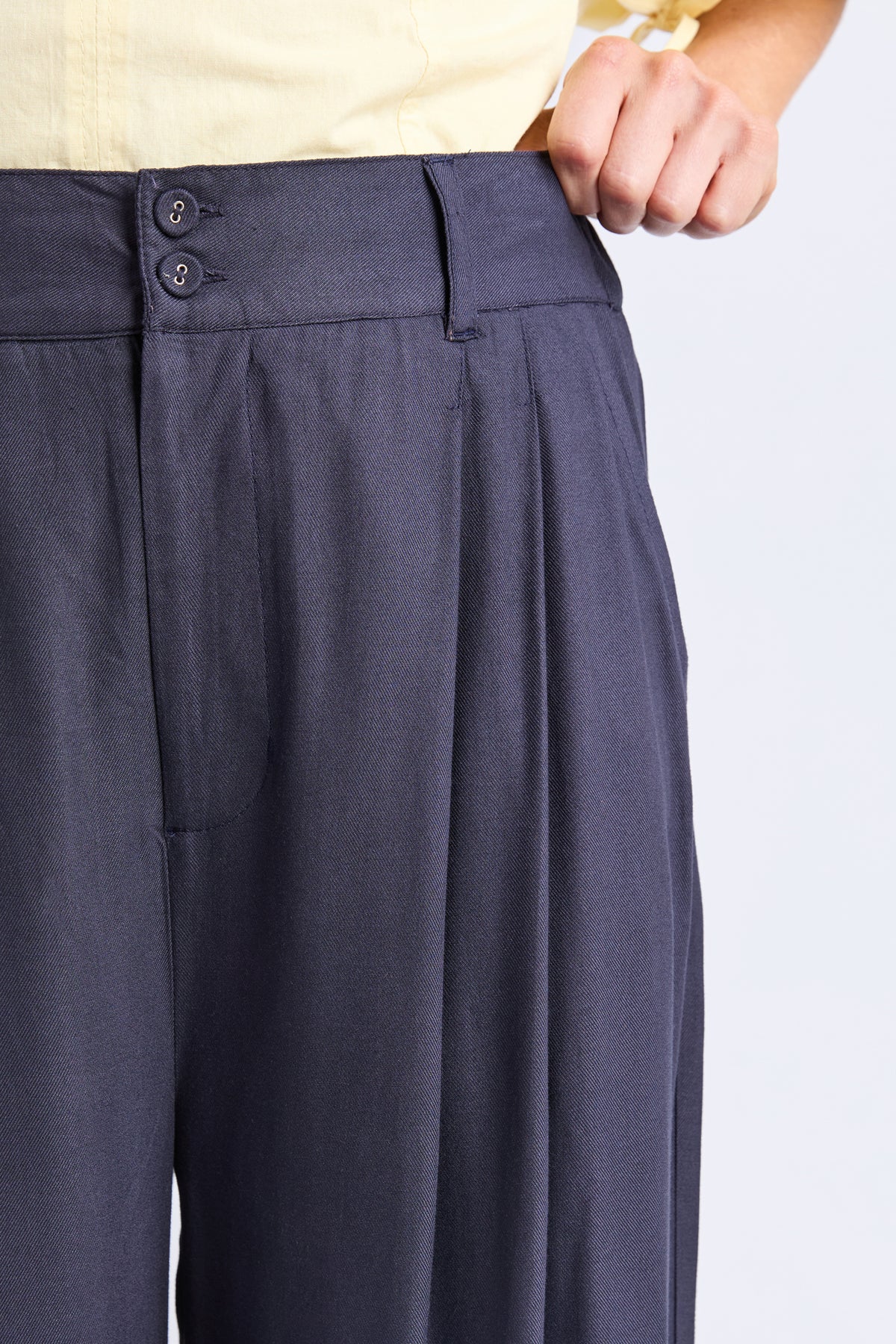 Georgina Print Pant Navy