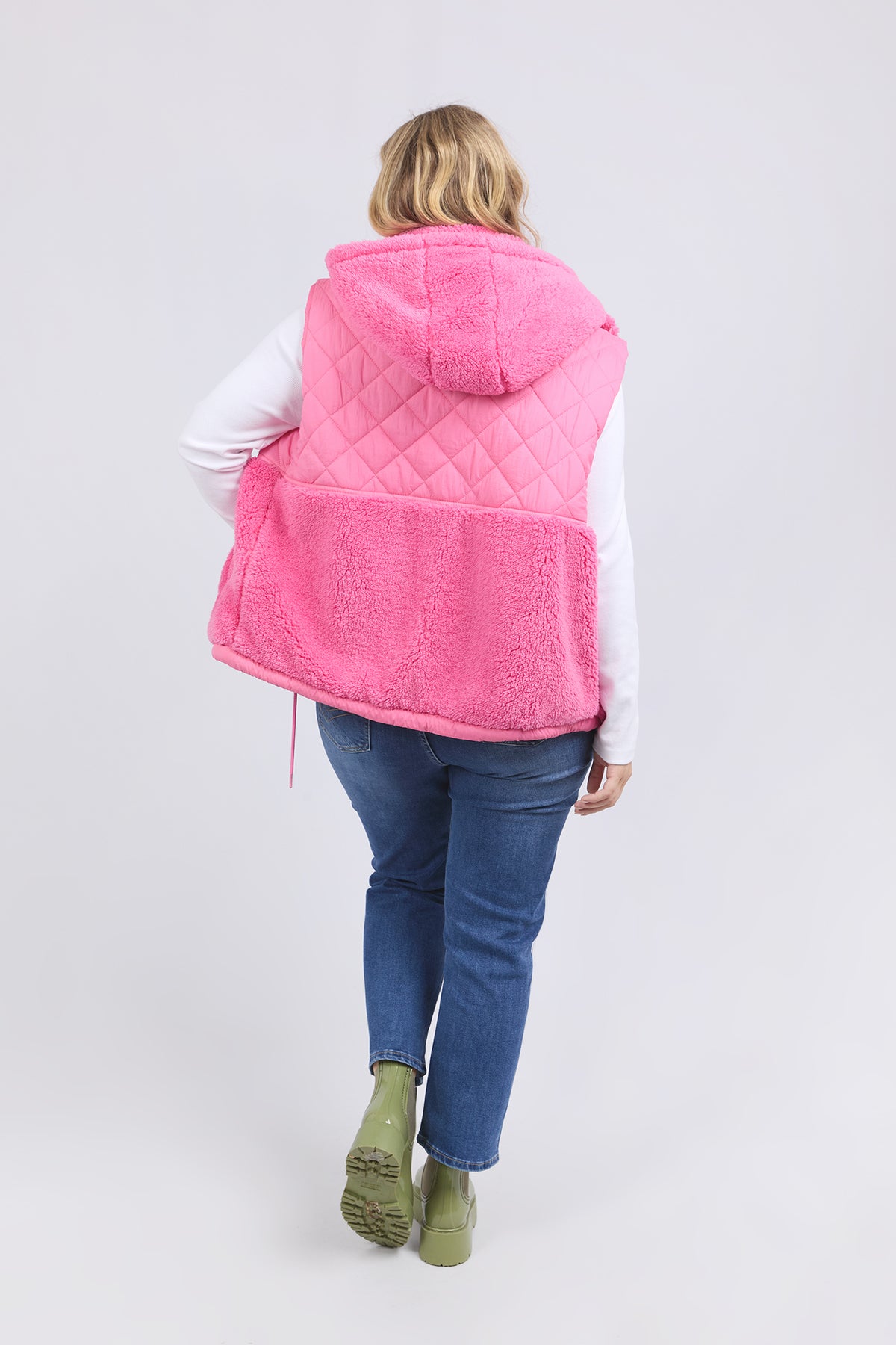 Alaska Quilted Vest Geranium Pink