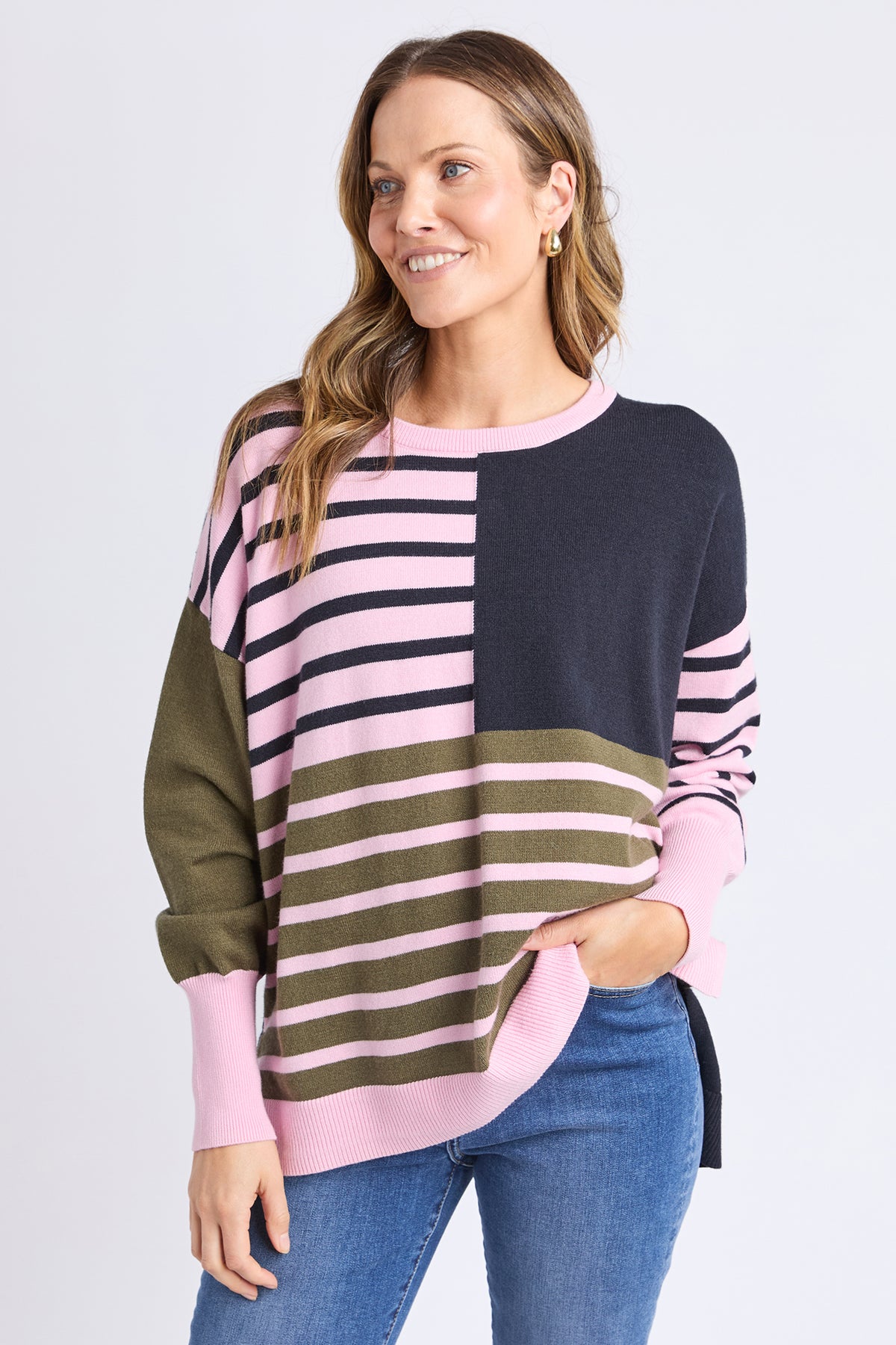 Effie Mixed Knit Four Leaf Clover