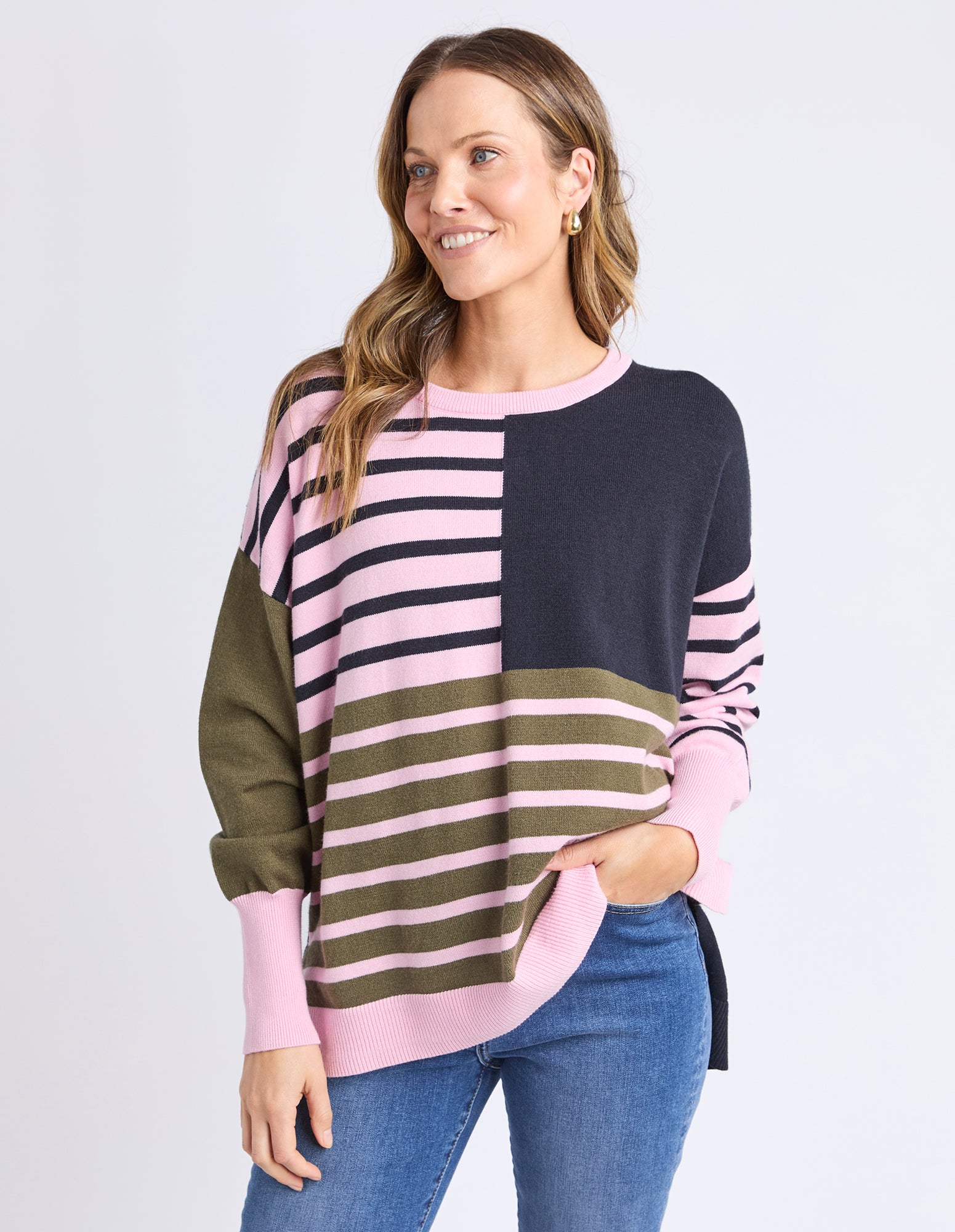 Effie Mixed Knit Four Leaf Clover