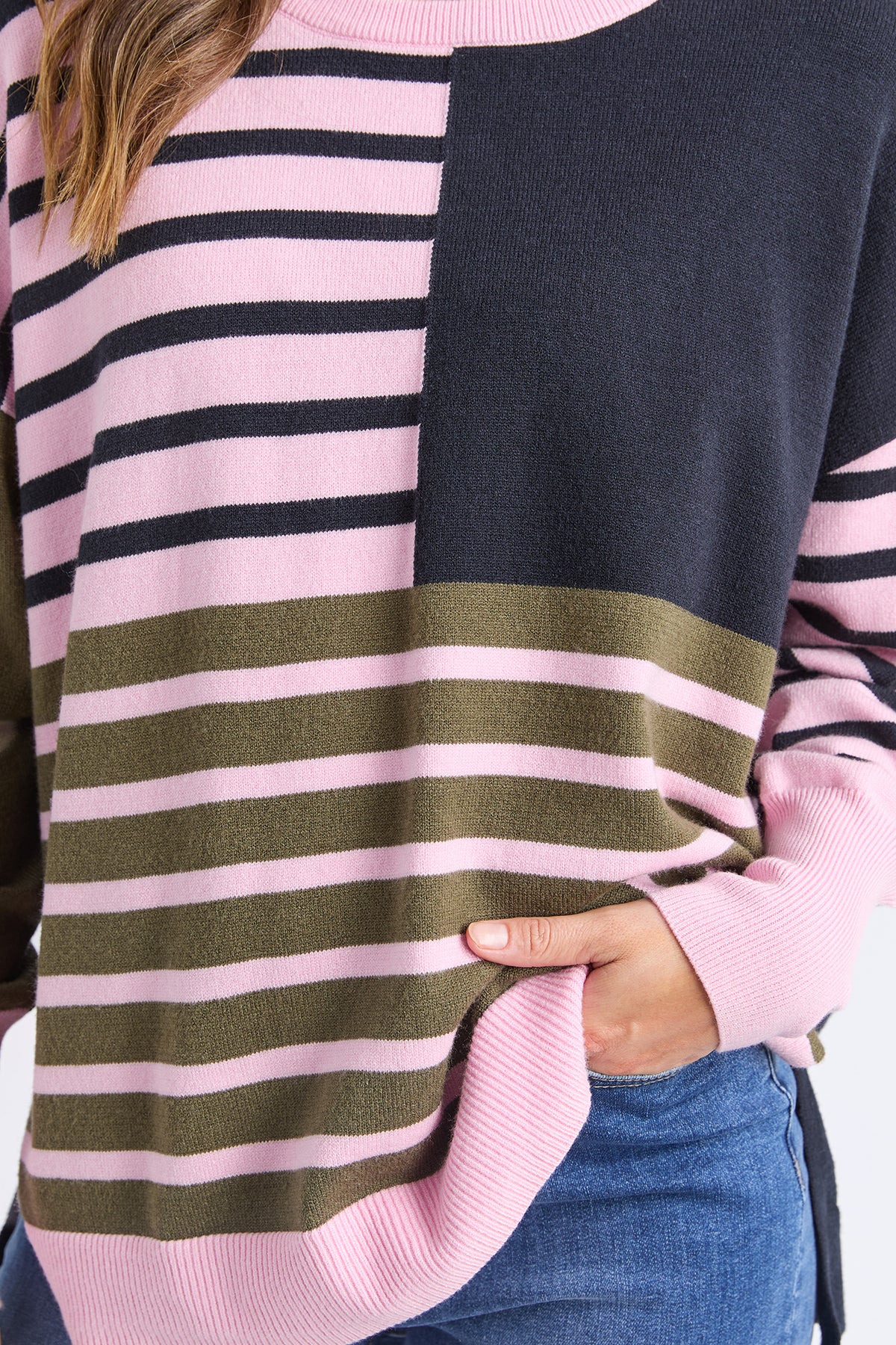 Effie Mixed Knit Four Leaf Clover