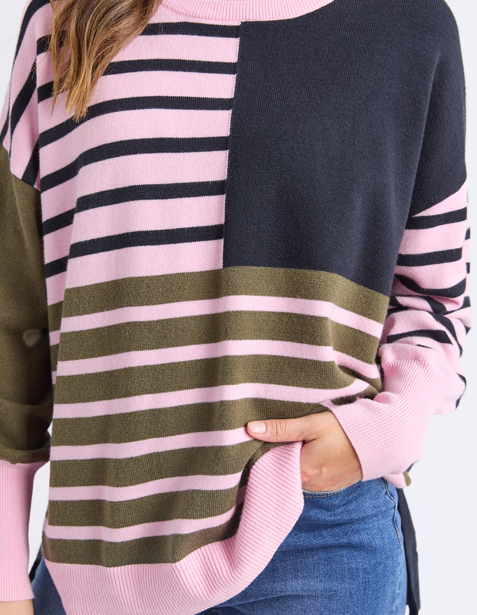 Effie Mixed Knit Four Leaf Clover