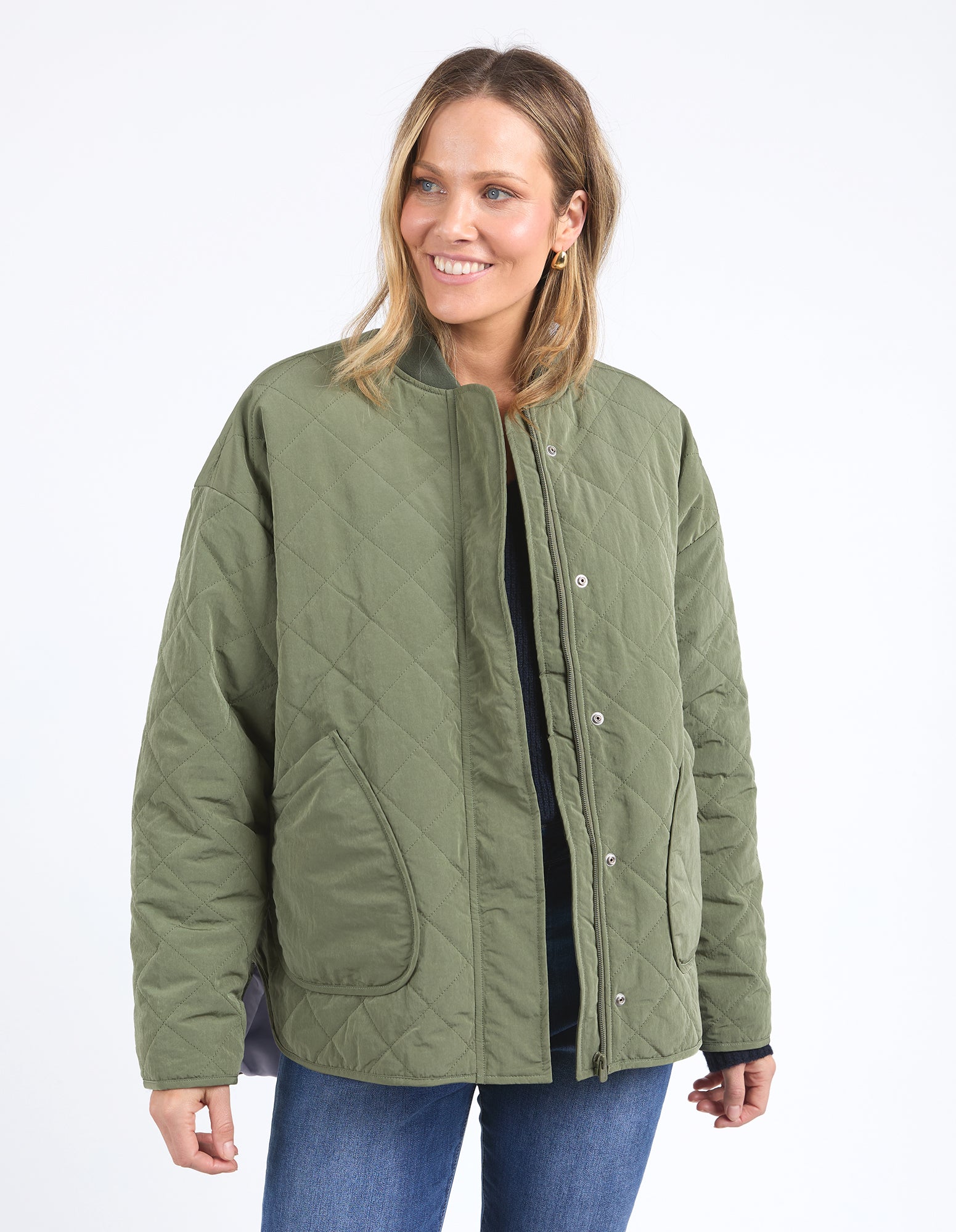 Miley Quilted Jacket Clover
