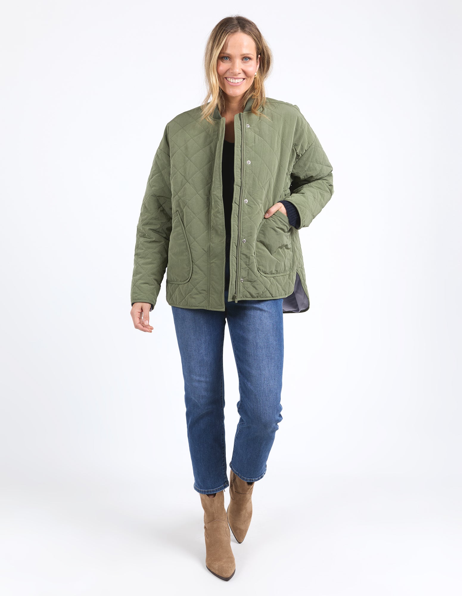 Miley Quilted Jacket Clover