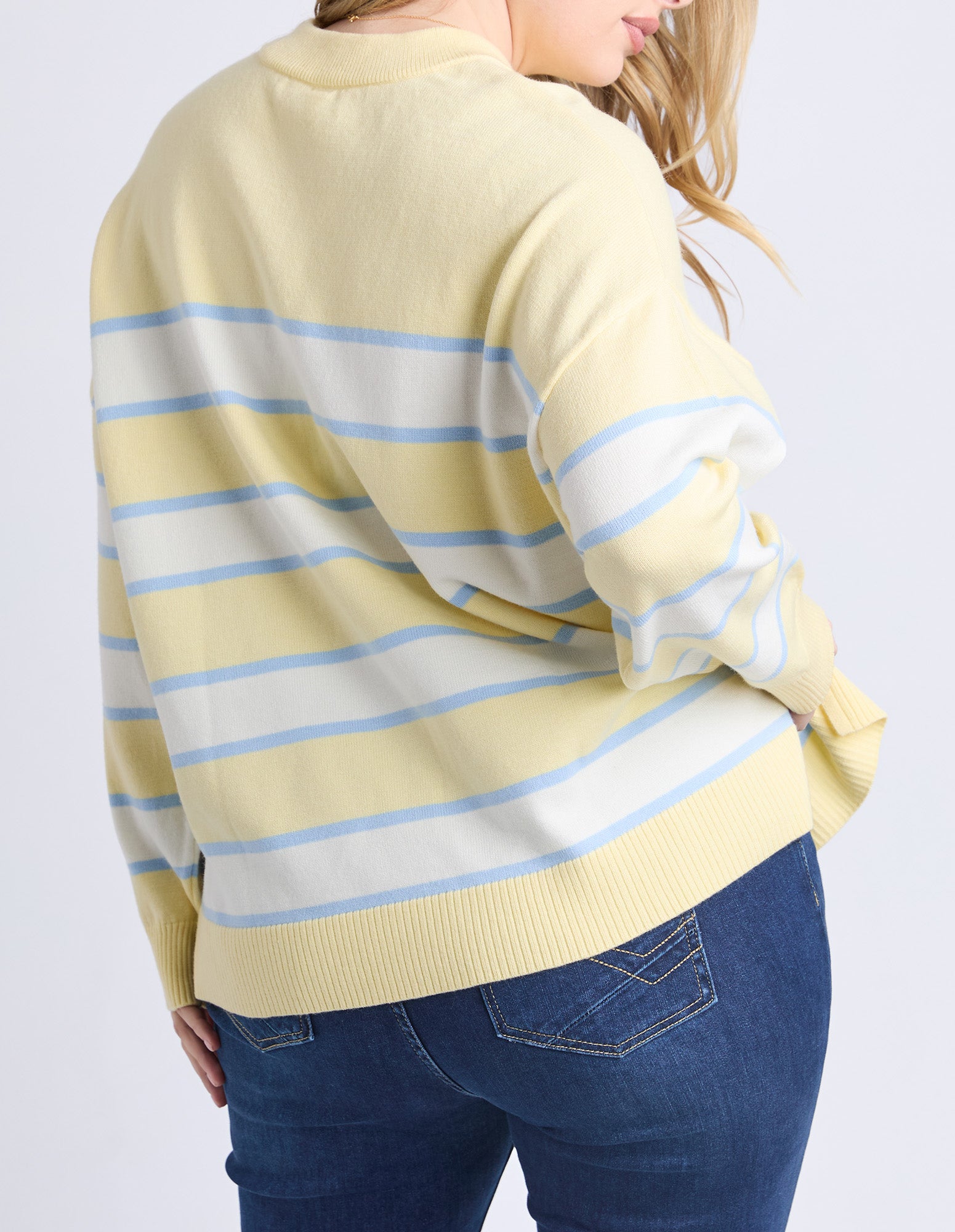 Joni Stripe Knit Pale Banana Stripe