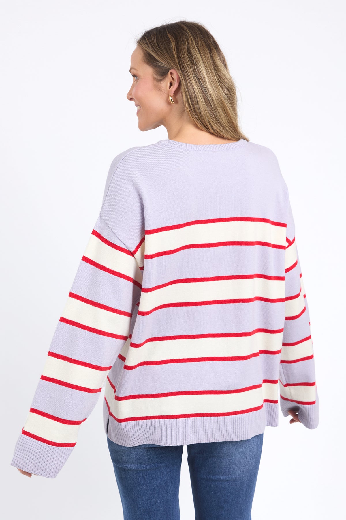 Joni Stripe Knit Dlil/Poppy/Mars Stripe