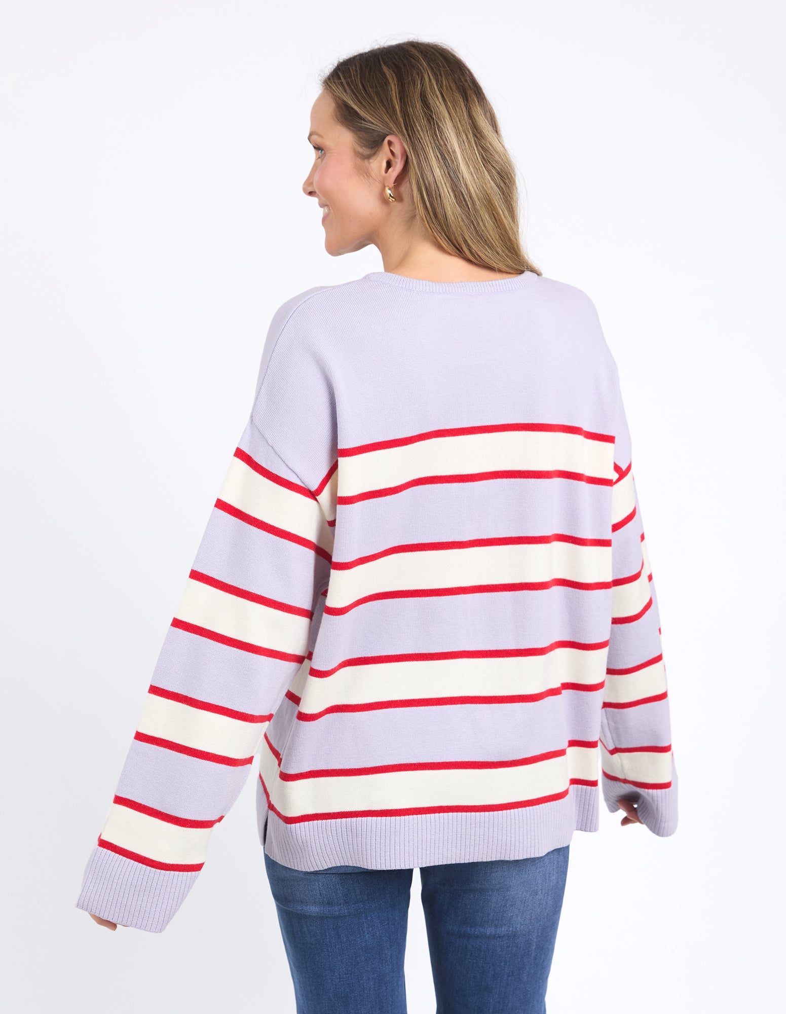 Joni Stripe Knit Dlil/Poppy/Mars Stripe