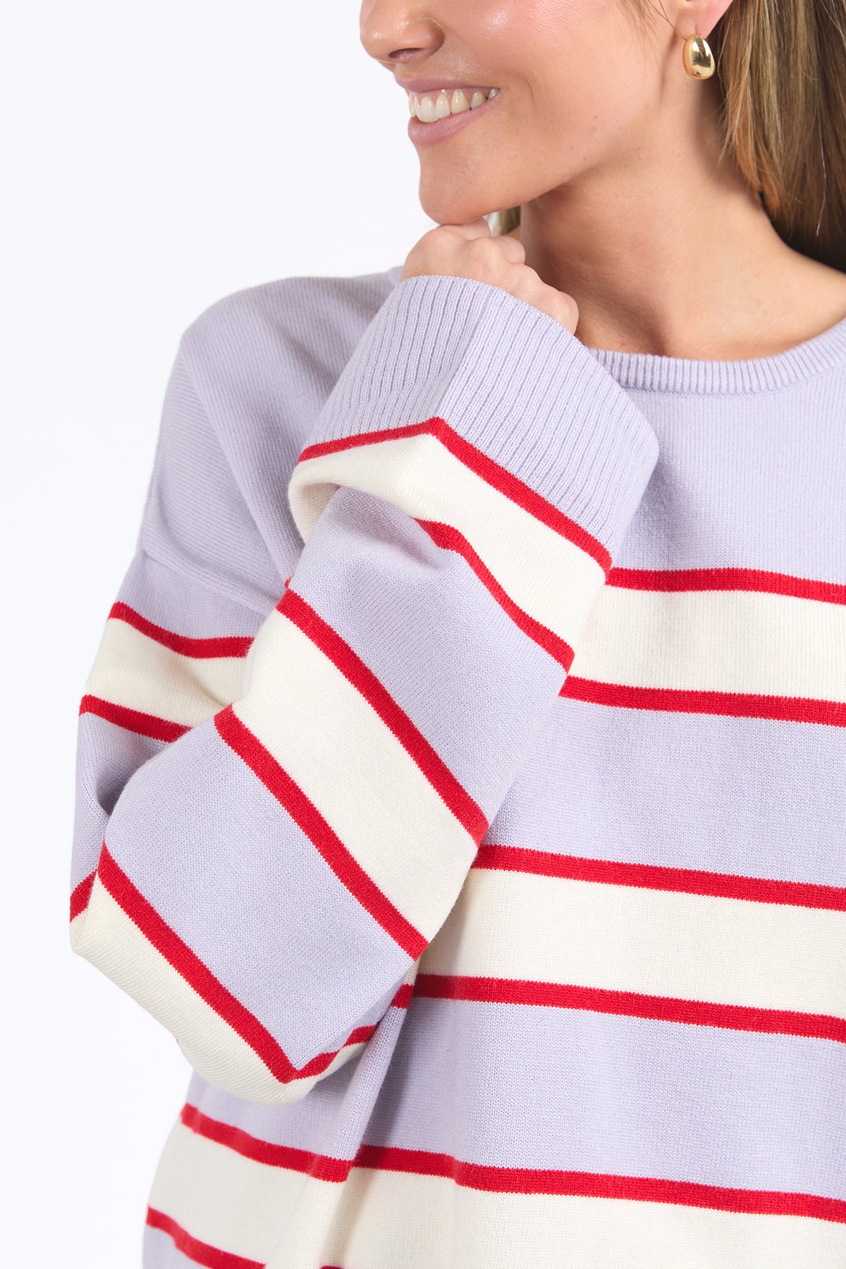 Joni Stripe Knit Dlil/Poppy/Mars Stripe