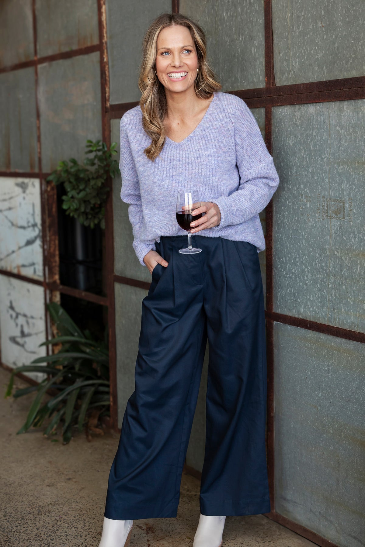 Darcy Pant Dark Sapphire