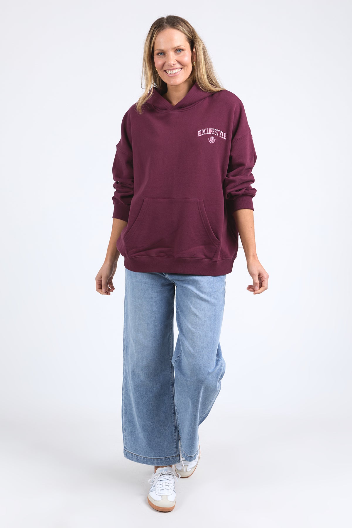 College Hoodie Merlot