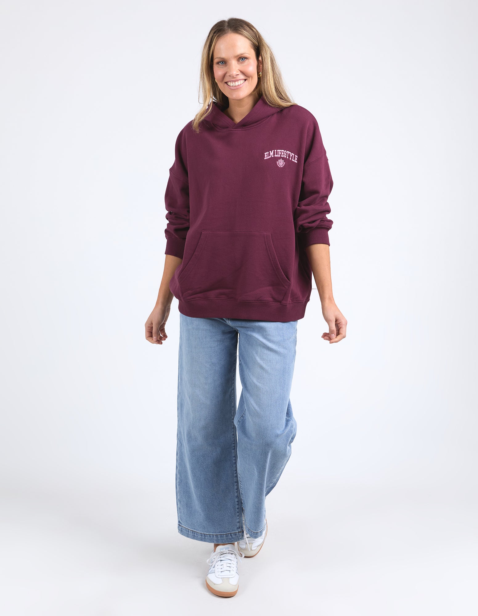 College Hoodie Merlot