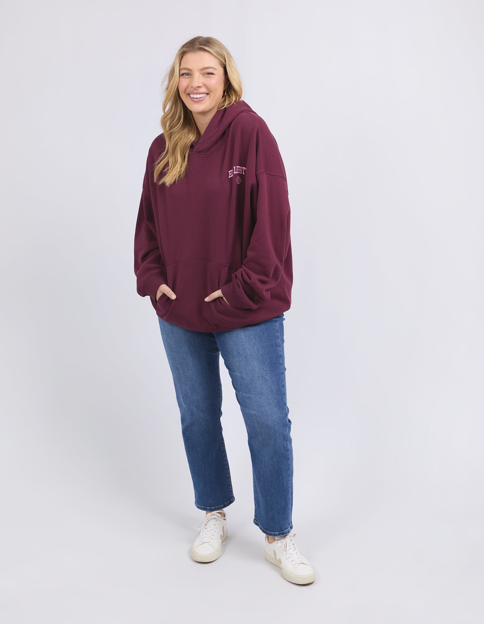 College Hoodie Merlot