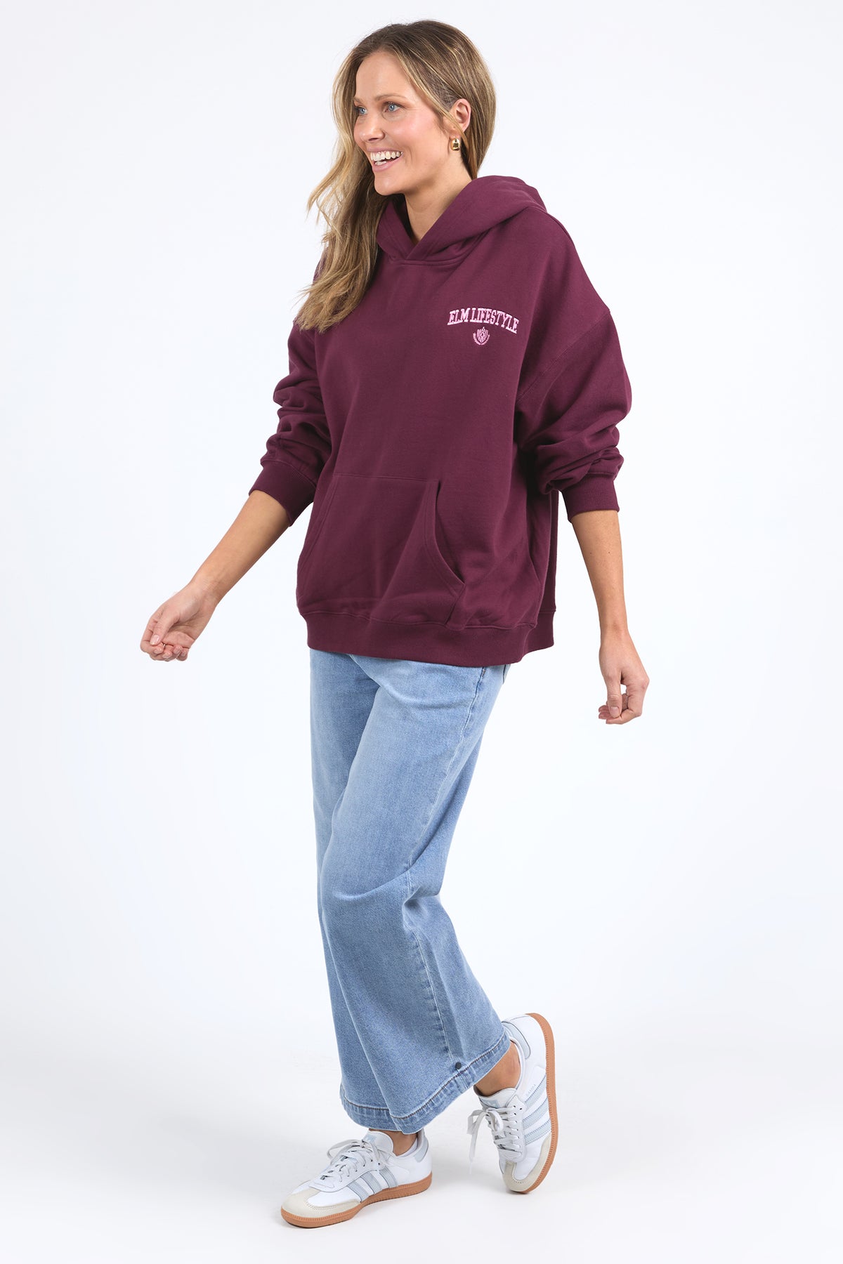 College Hoodie Merlot