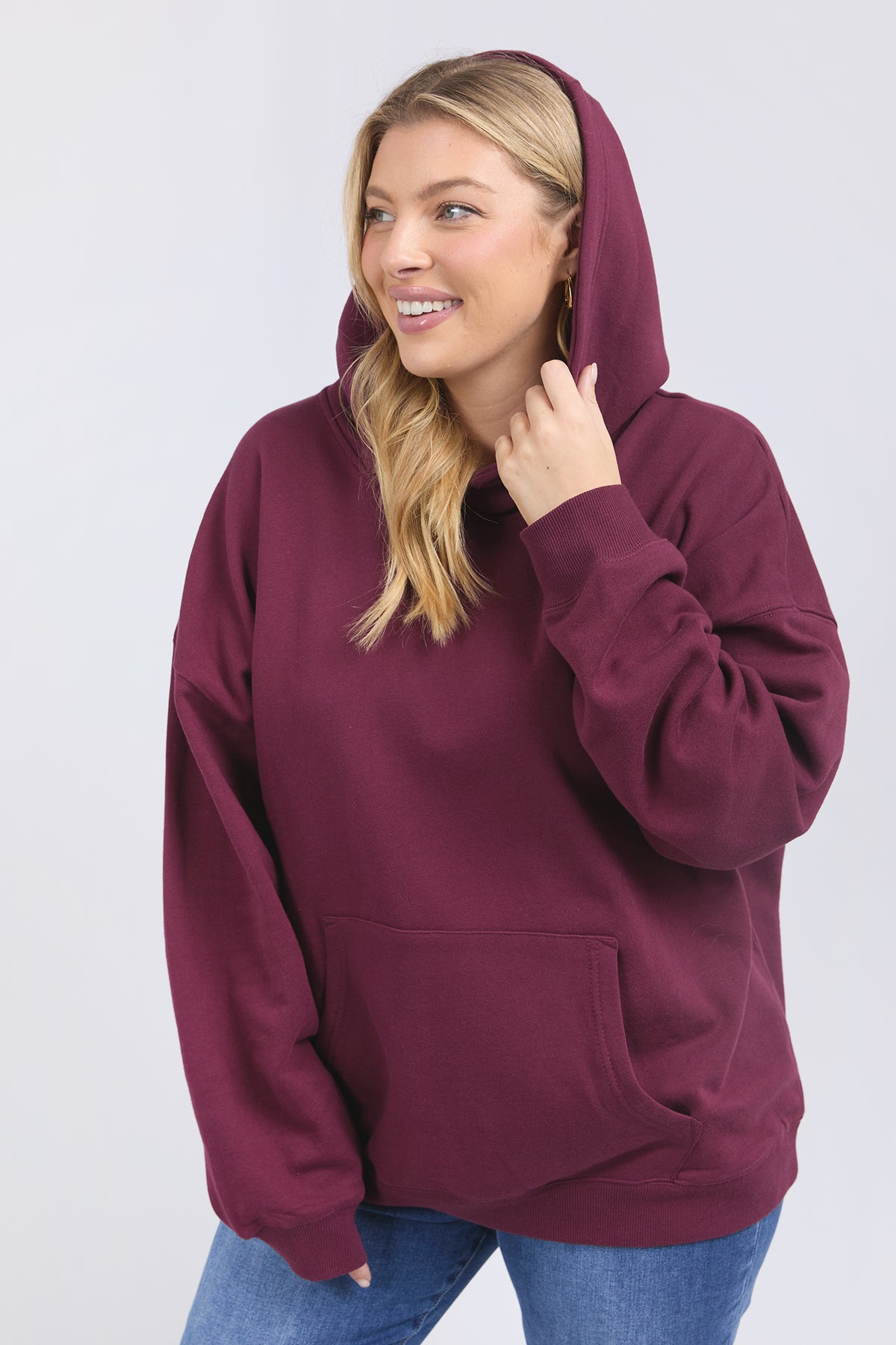 College Hoodie Merlot