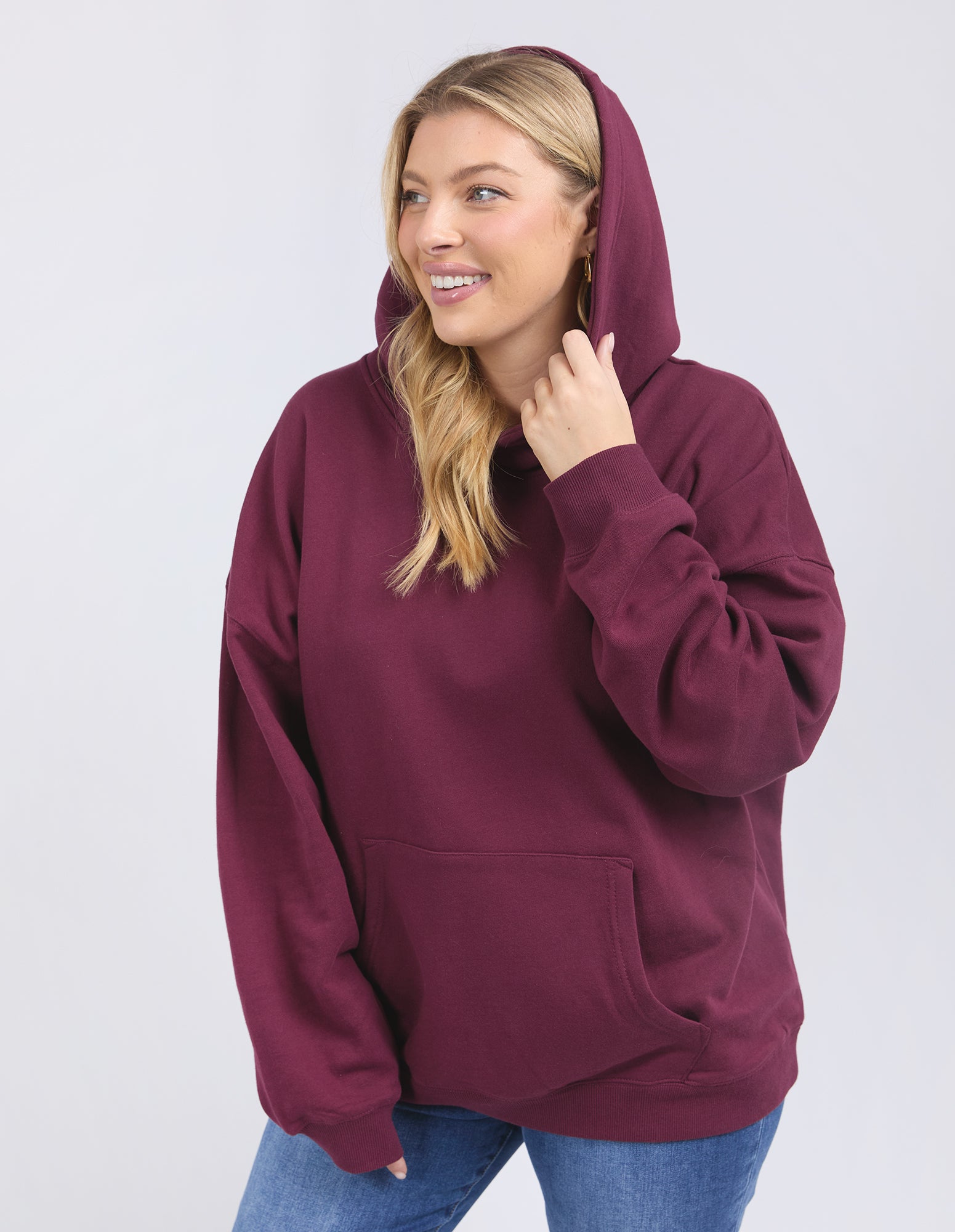 College Hoodie Merlot