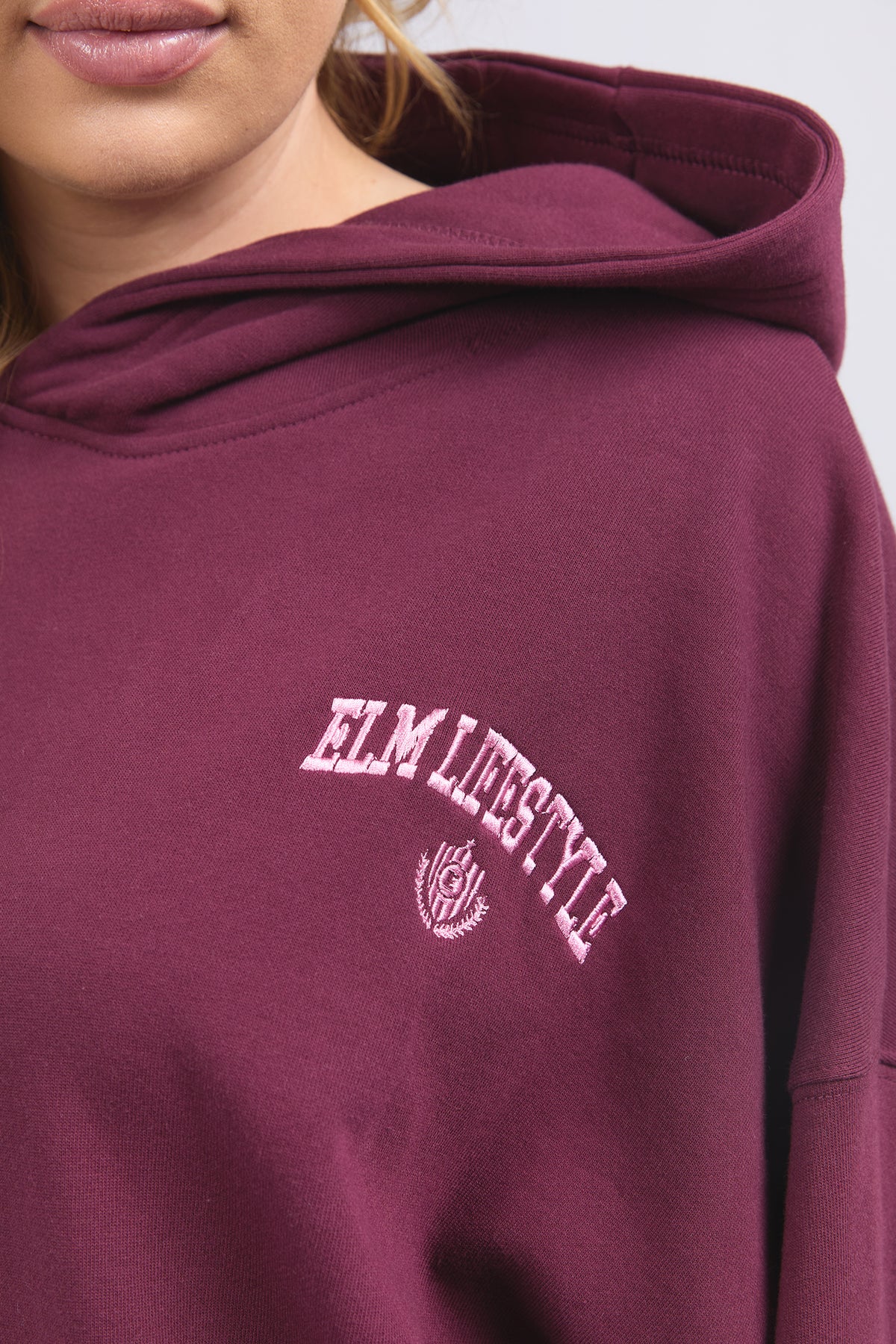 College Hoodie Merlot