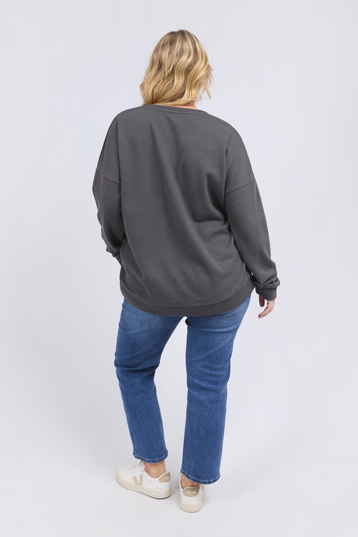 Keyla Crew Washed Black