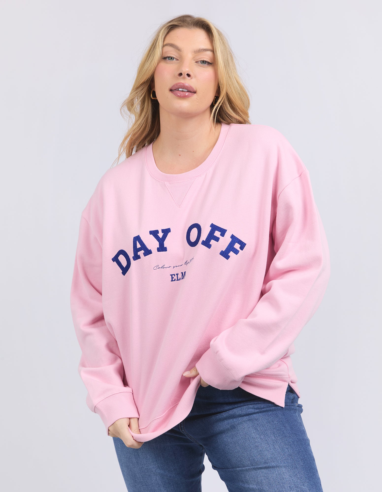 Day Off Crew Soft Pink