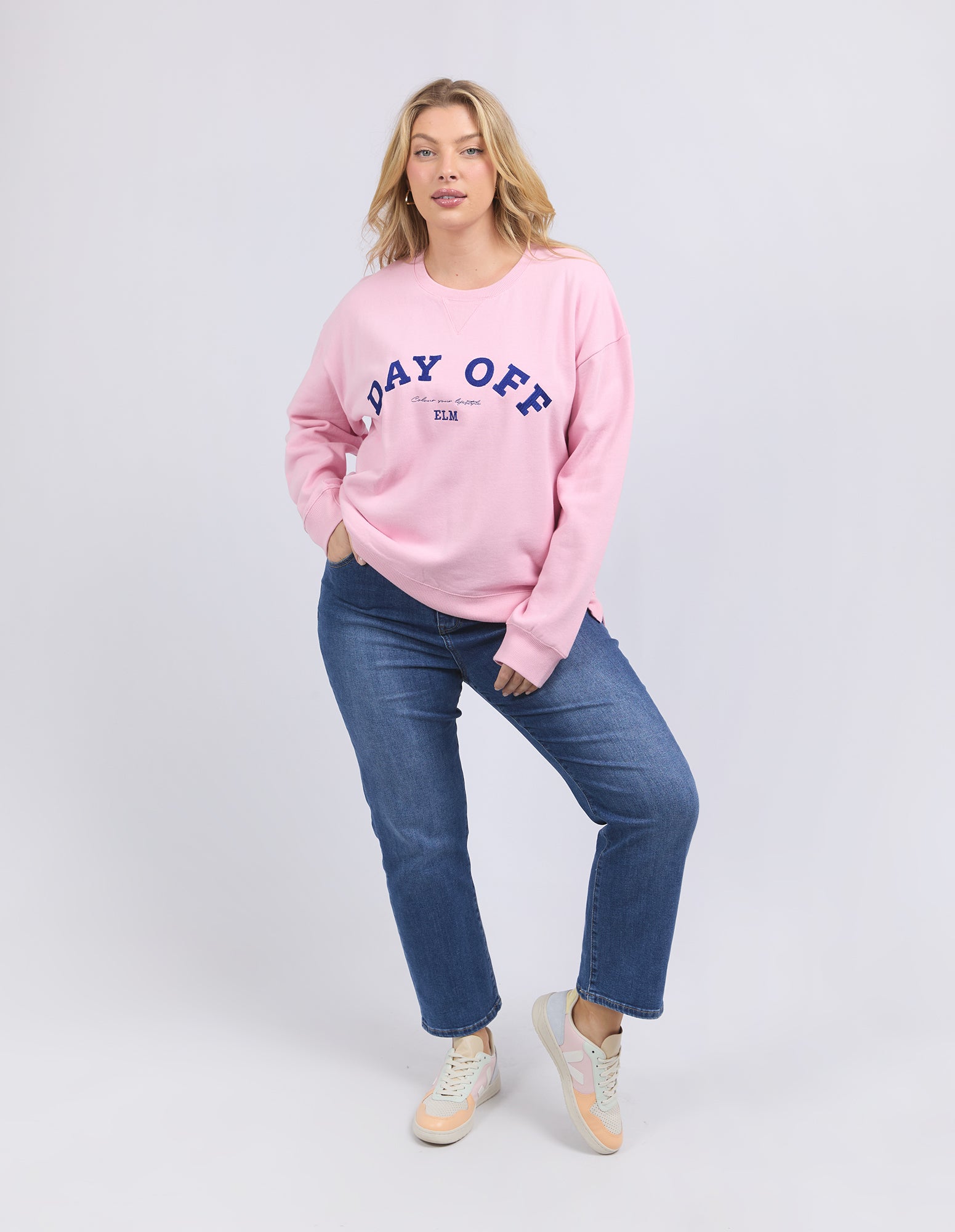 Day Off Crew Soft Pink