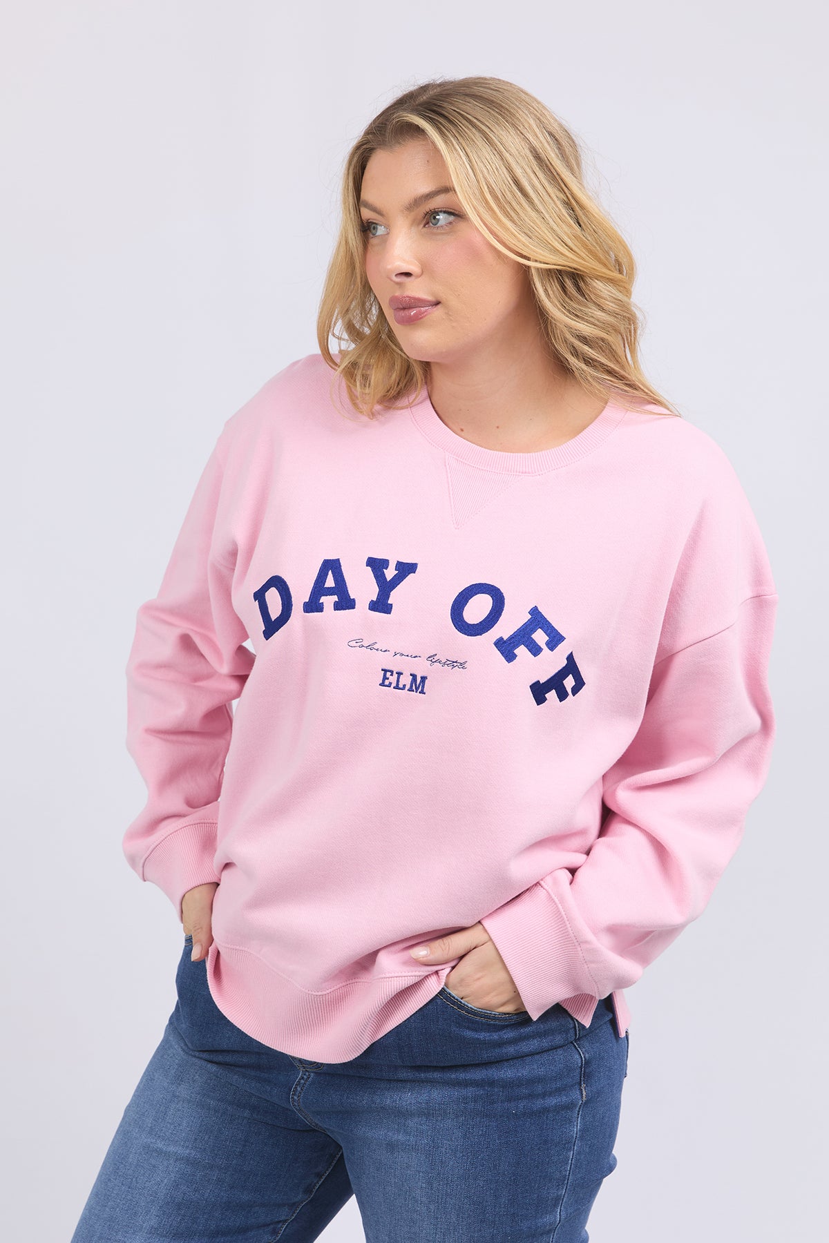 Day Off Crew Soft Pink