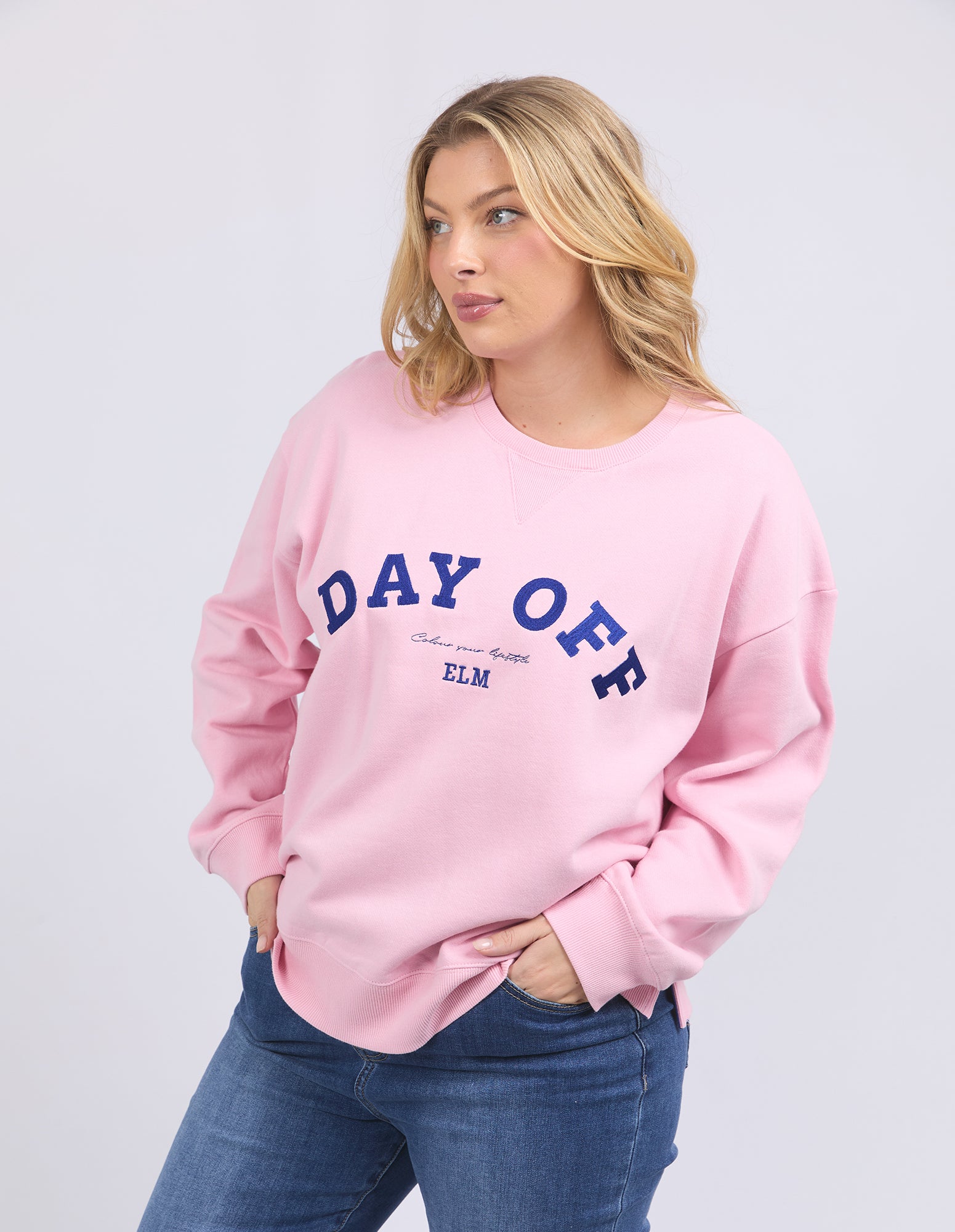 Day Off Crew Soft Pink