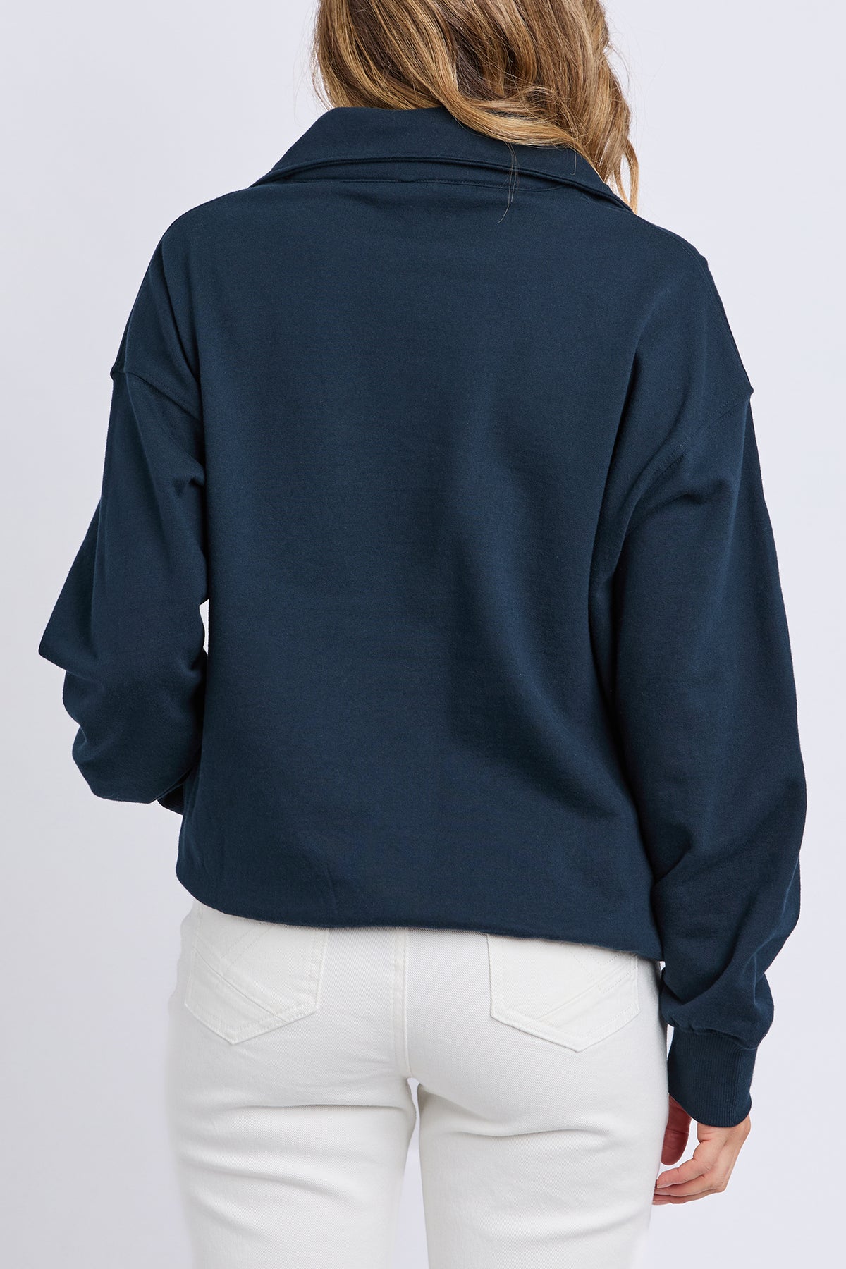Real Love 1/4 Zip Stripe/Navy Body