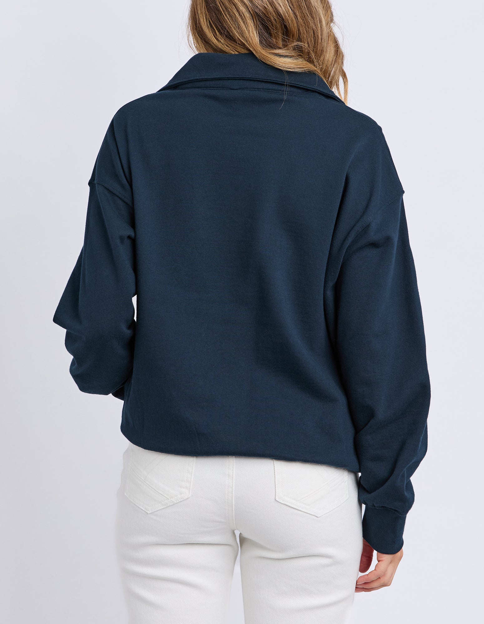 Real Love 1/4 Zip Stripe/Navy Body