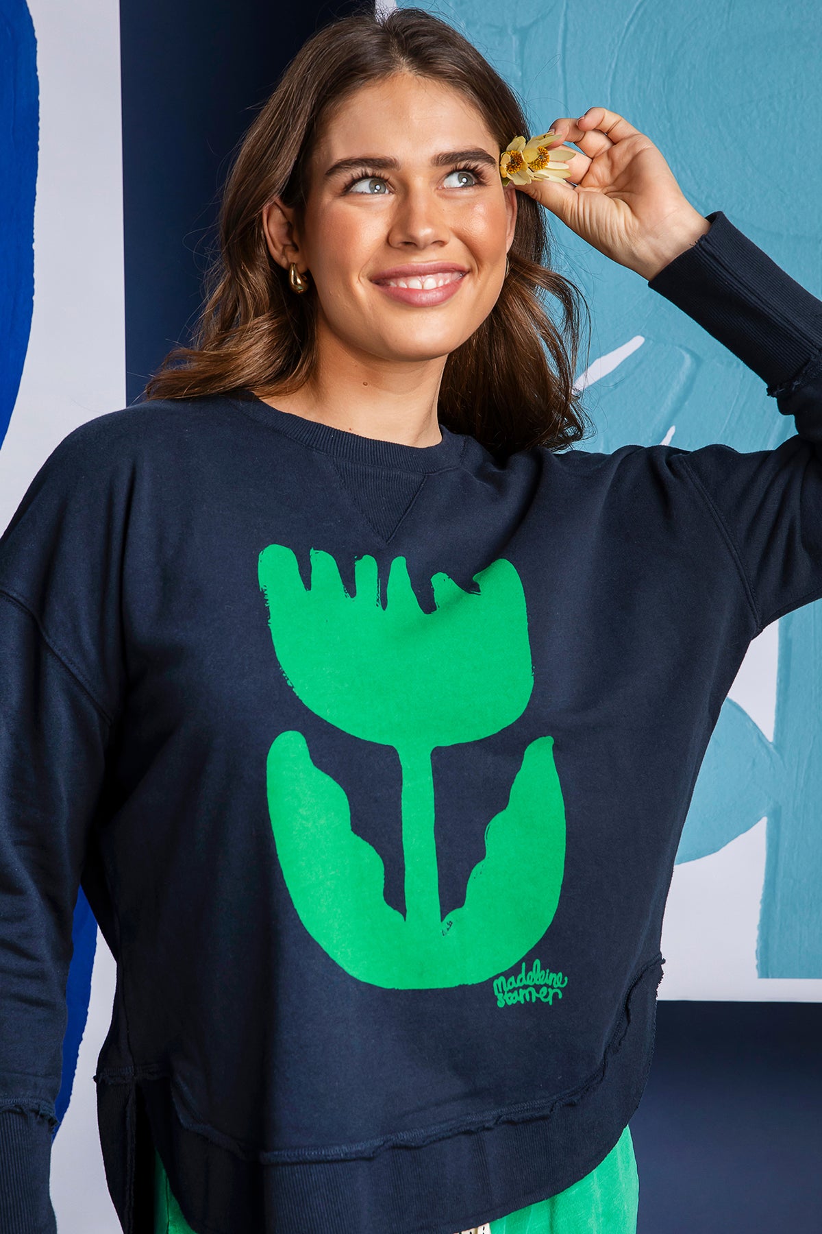 Madeleine Stamer Crew Navy