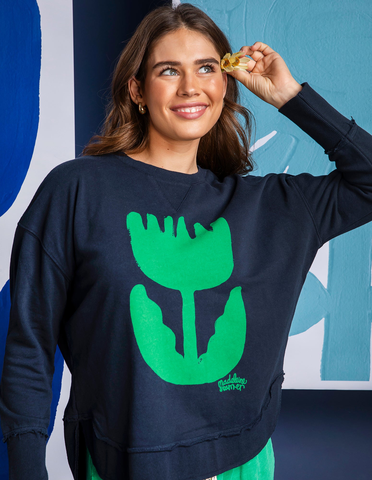 Madeleine Stamer Crew Navy