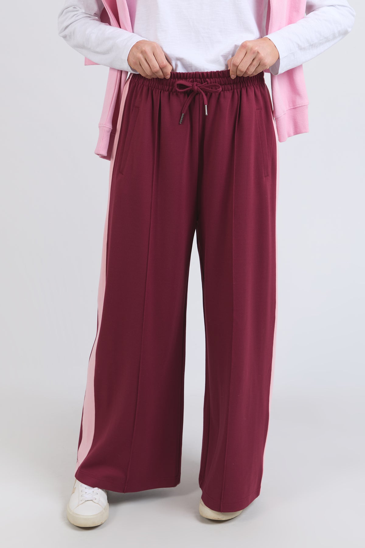 Carmen Wide Leg Pant Merlot/Pnk Ger