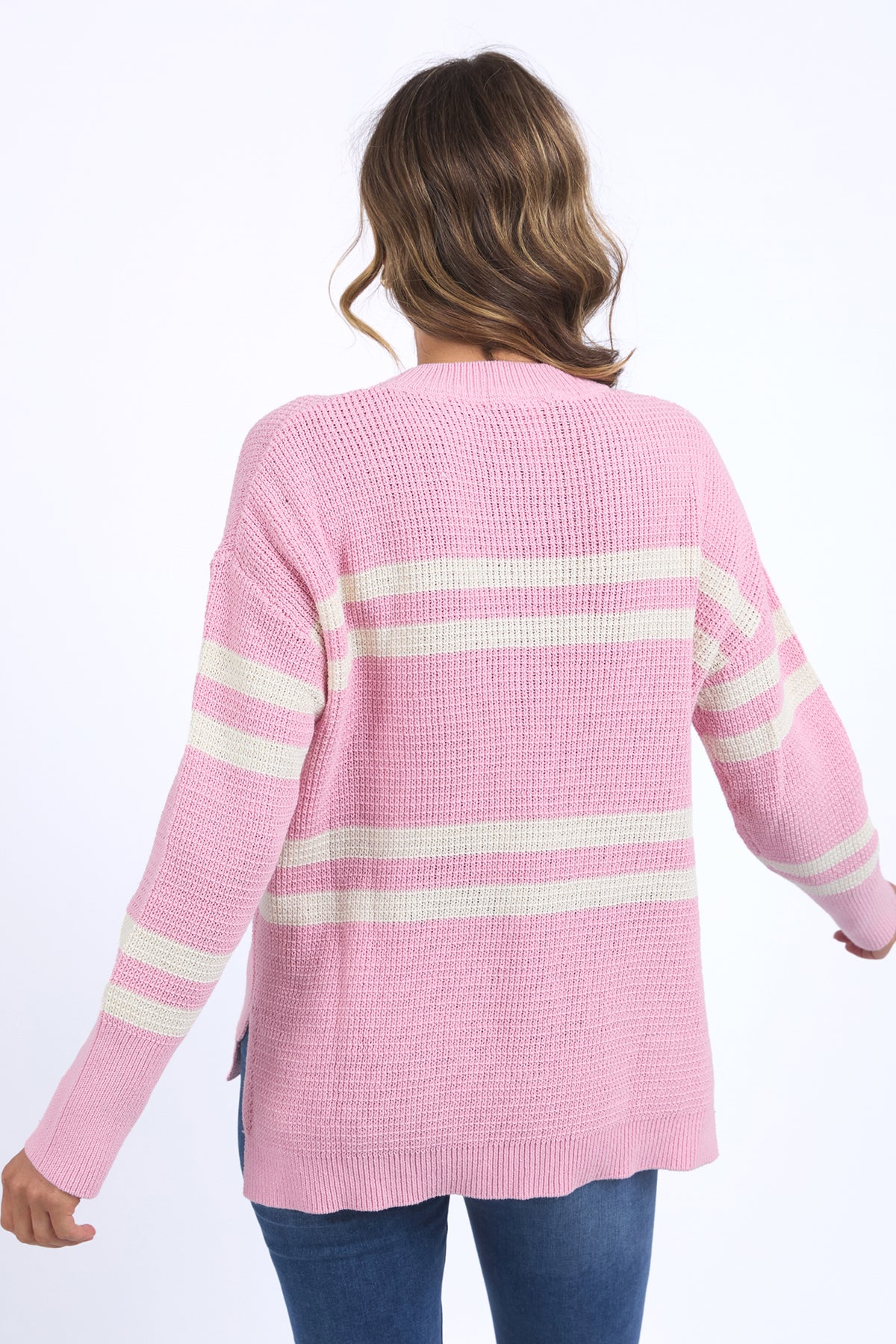 Allegra Crew Knit Soft Pink